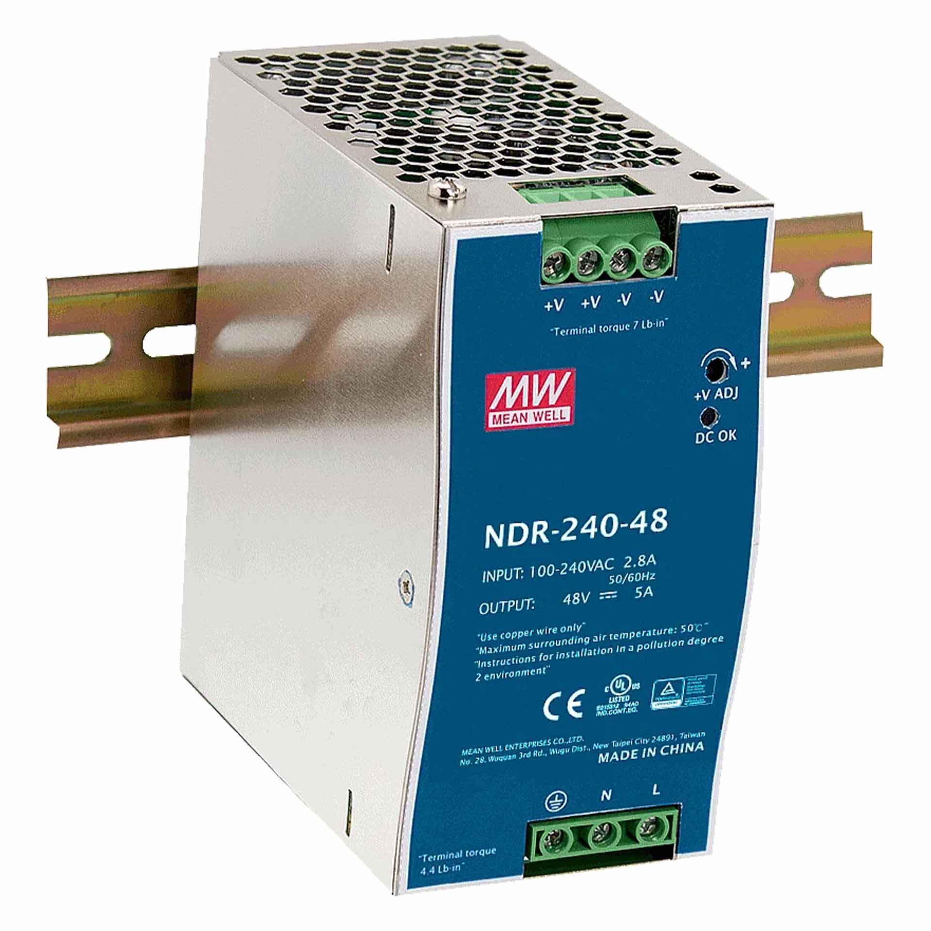 Netzteil Mean Well NDR-240-48, 48V DC, 5A, 240W