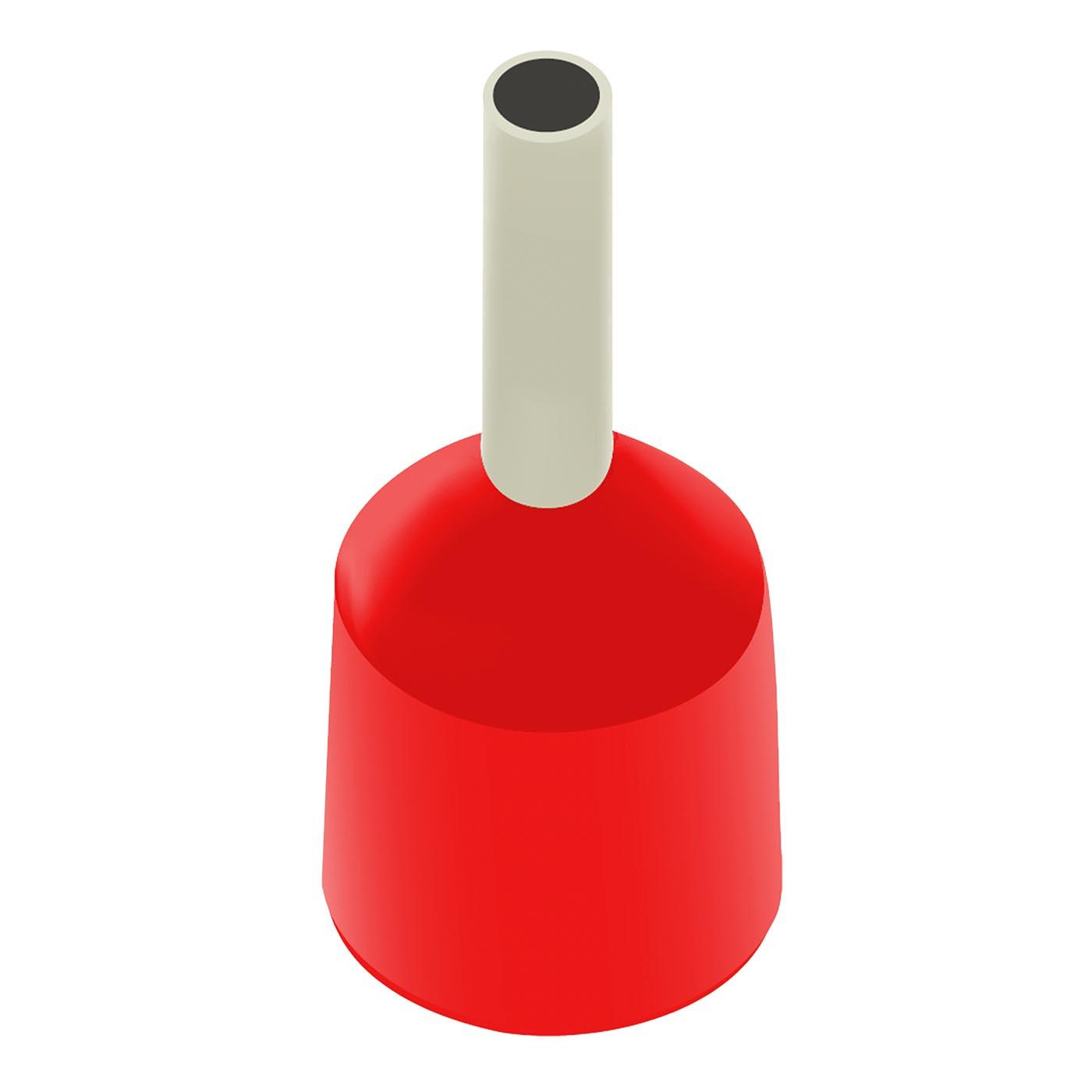 Embouts pour conducteurs protégés (WE) rouge / 1.5mm² / 10mm