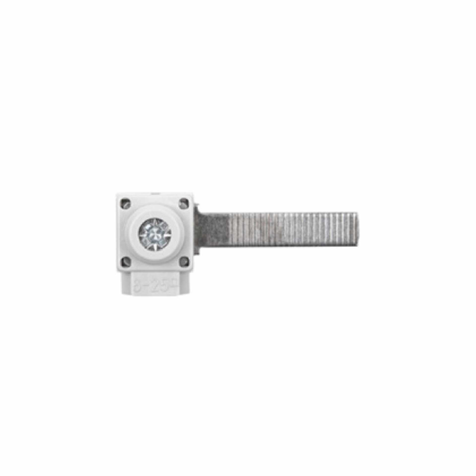 Feed-in terminals, lateral with flat phase pin, 6x29mm (WxL) Maximum 25mm2