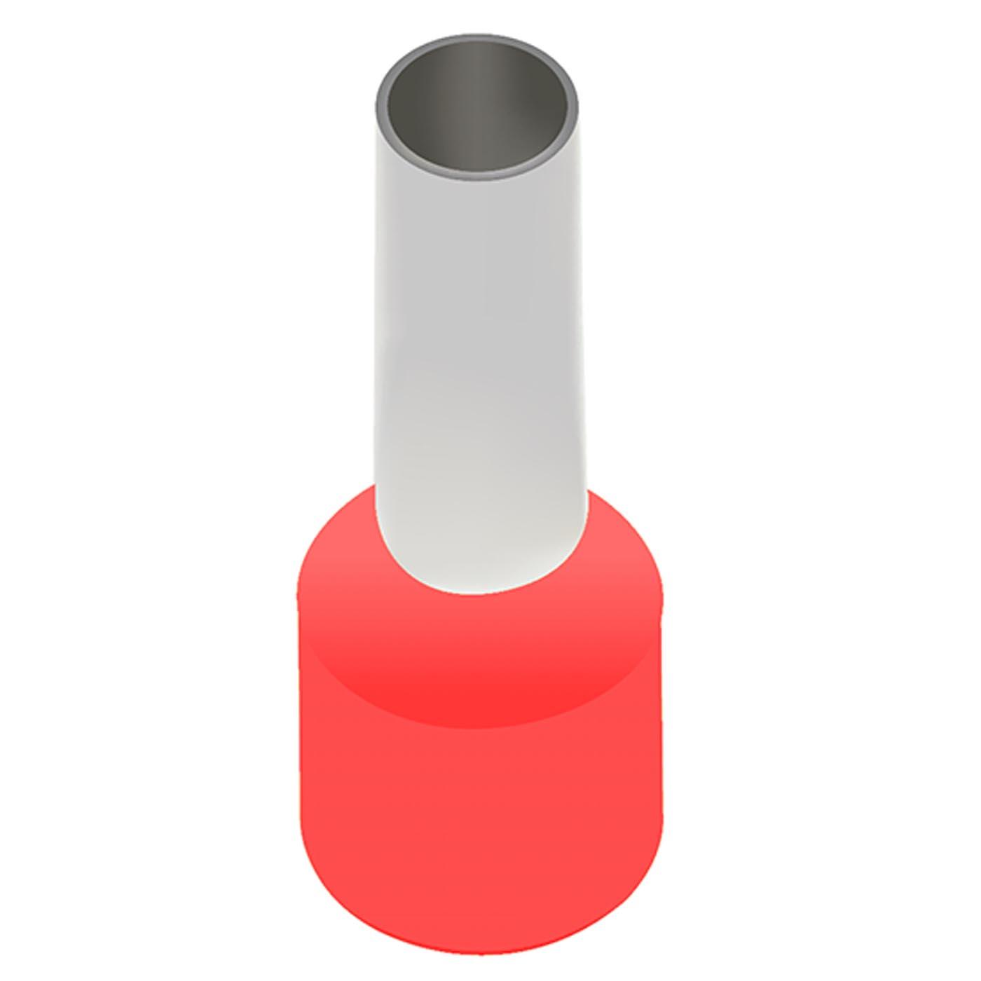 Insulated wire end ferrules (DIN & TE) red / 35mm² / 16mm,PU 50 pcs.