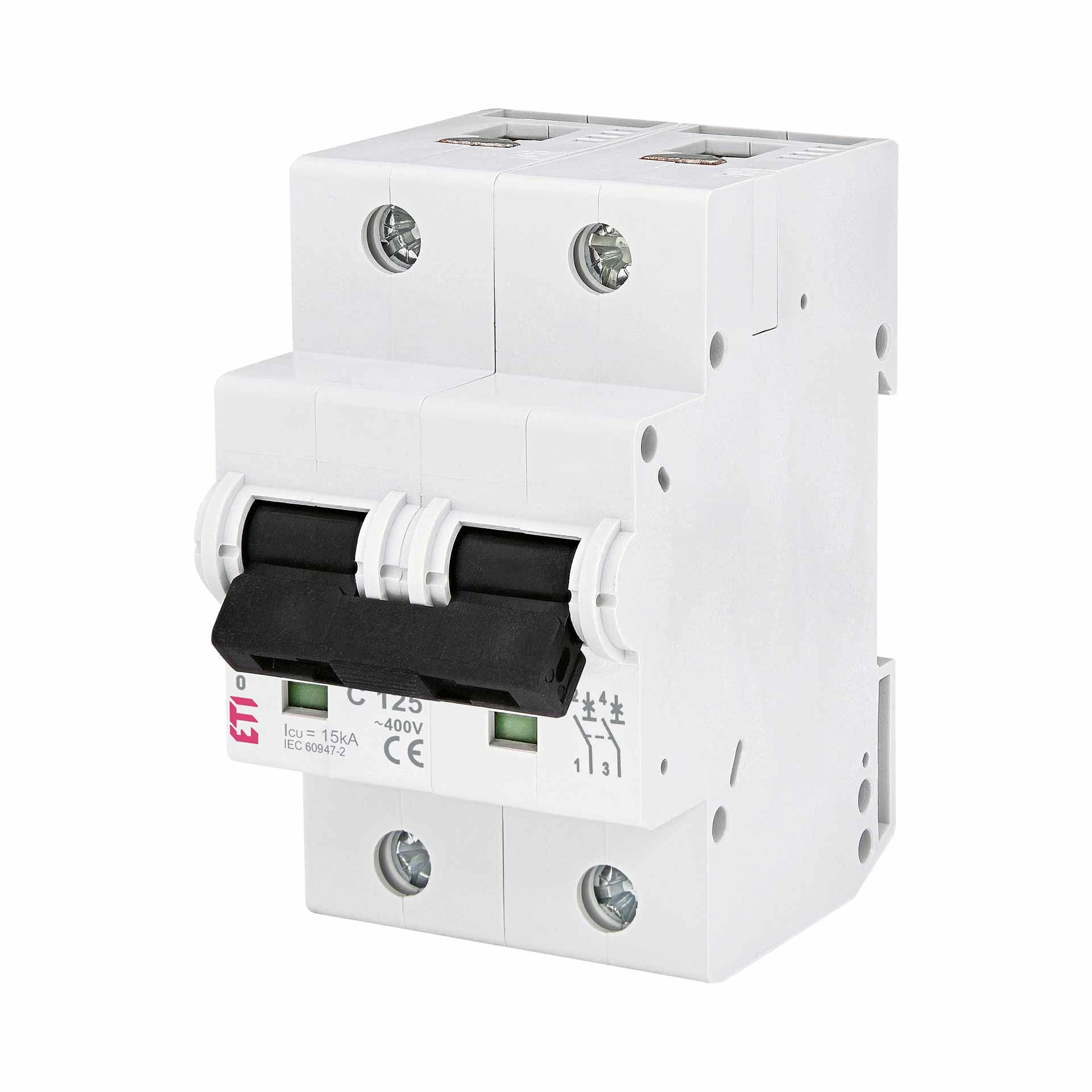 Miniature circuit-breaker, ETIMAT P10, 2-pole, characteristic C / 125A, 15kA