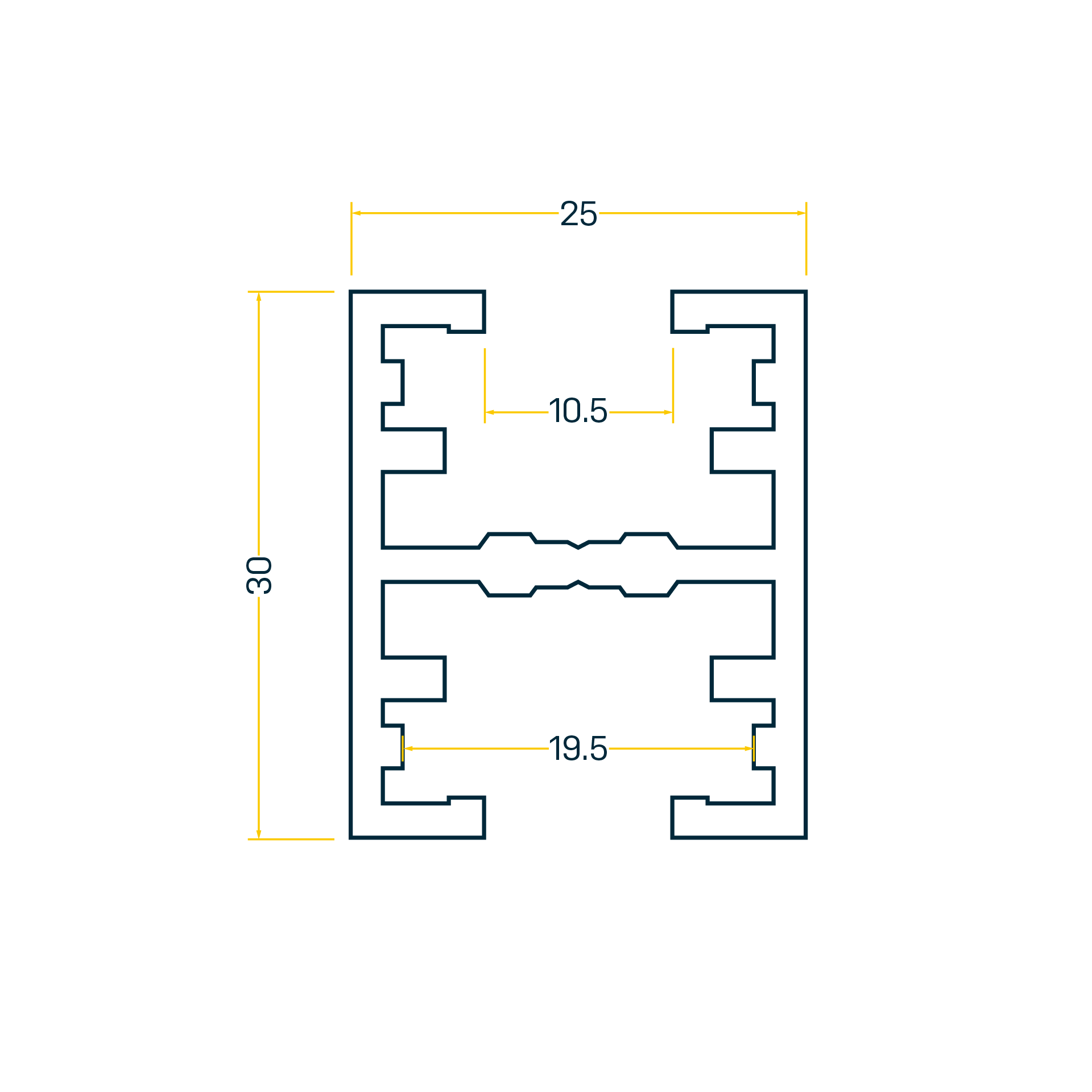 BS 25.2 Rail de fixation BS 25.2 Rail de fixation