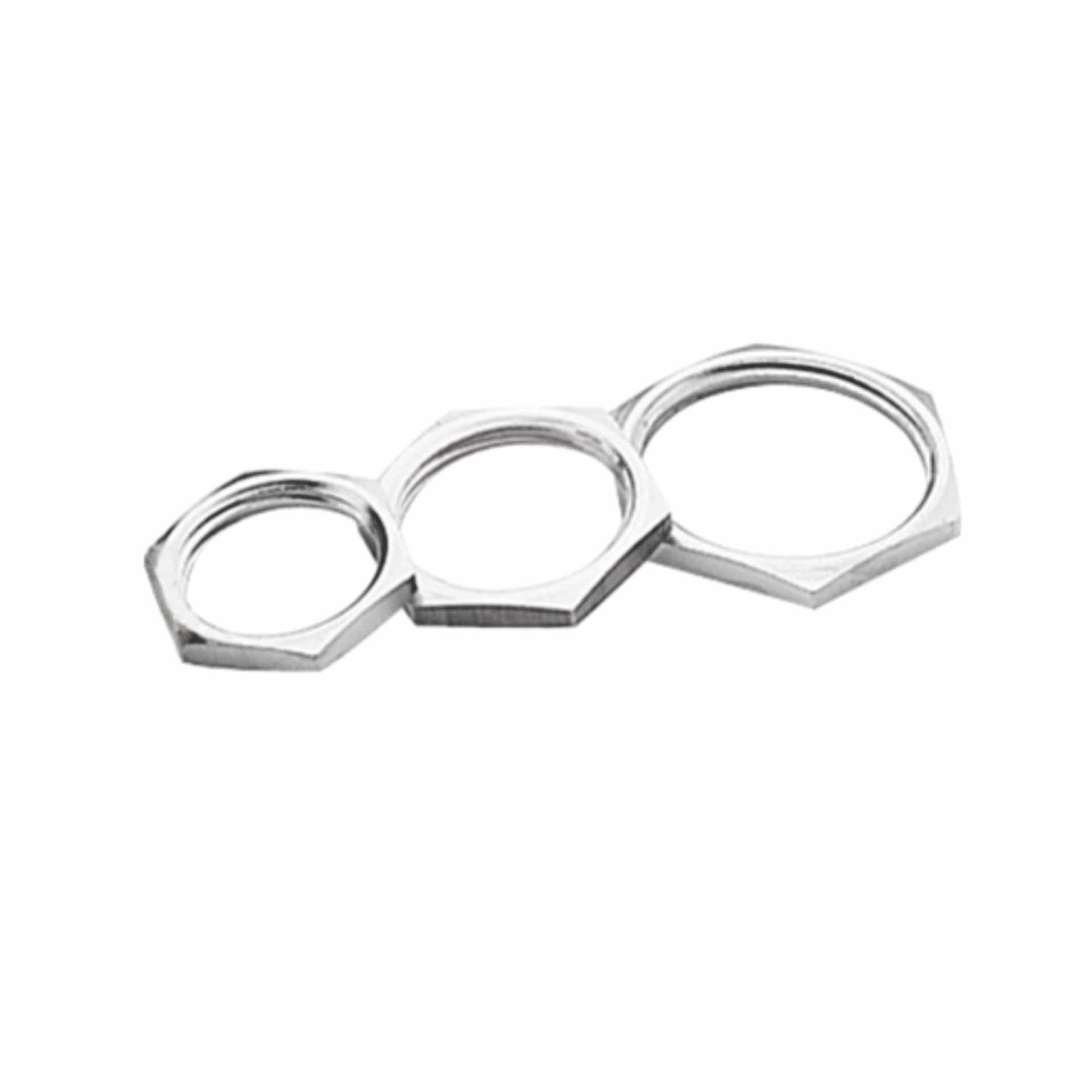 Controdado per collegamenti a vite M63, acciaio inox V2A, standard