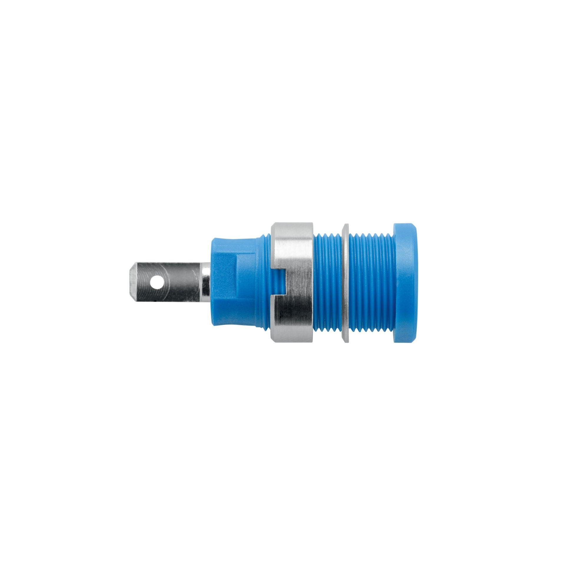Sicherheits-Einbaubuchse ø 4mm, blau