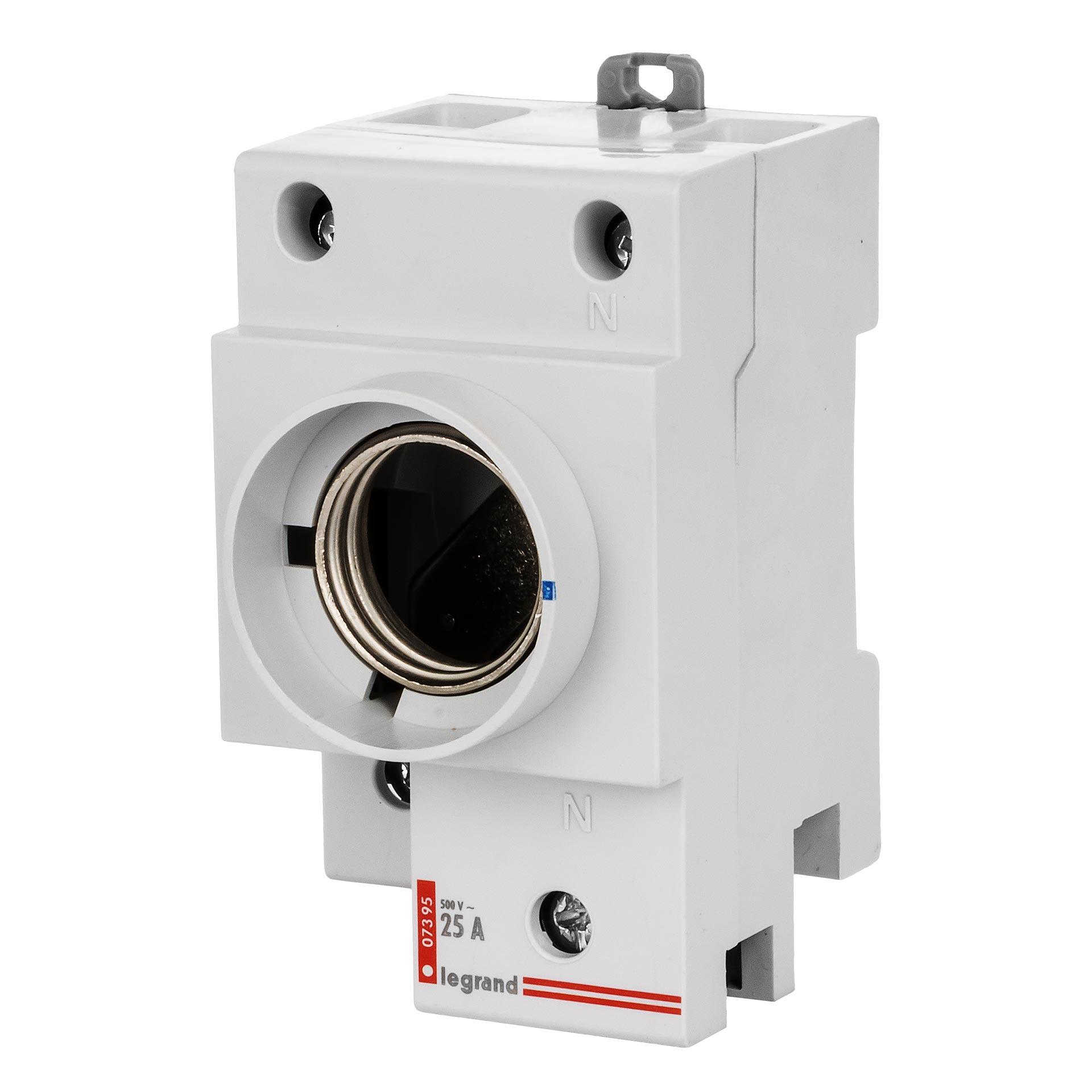 Einbausicherungselement Diazed DII 1L+N 25A rund