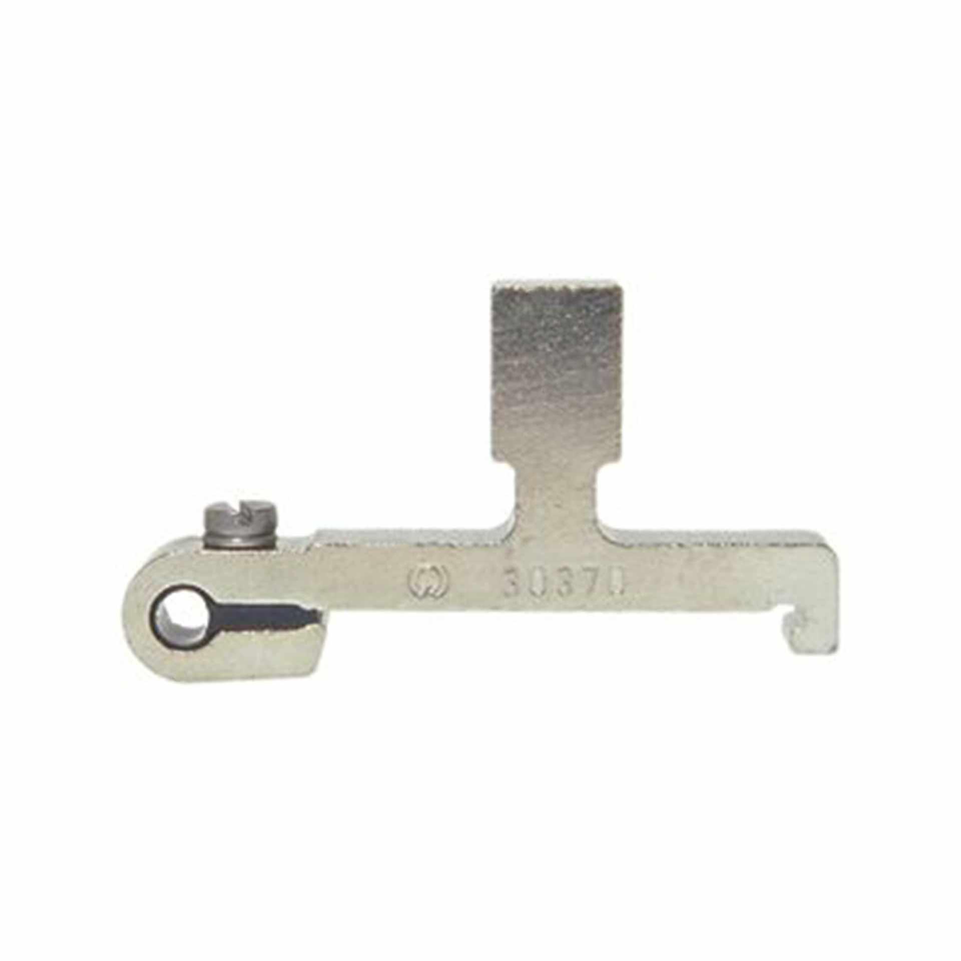 Woertz Locking piece for DIN rail mounting, height 23mm, width 6mm, nickel-plated brass