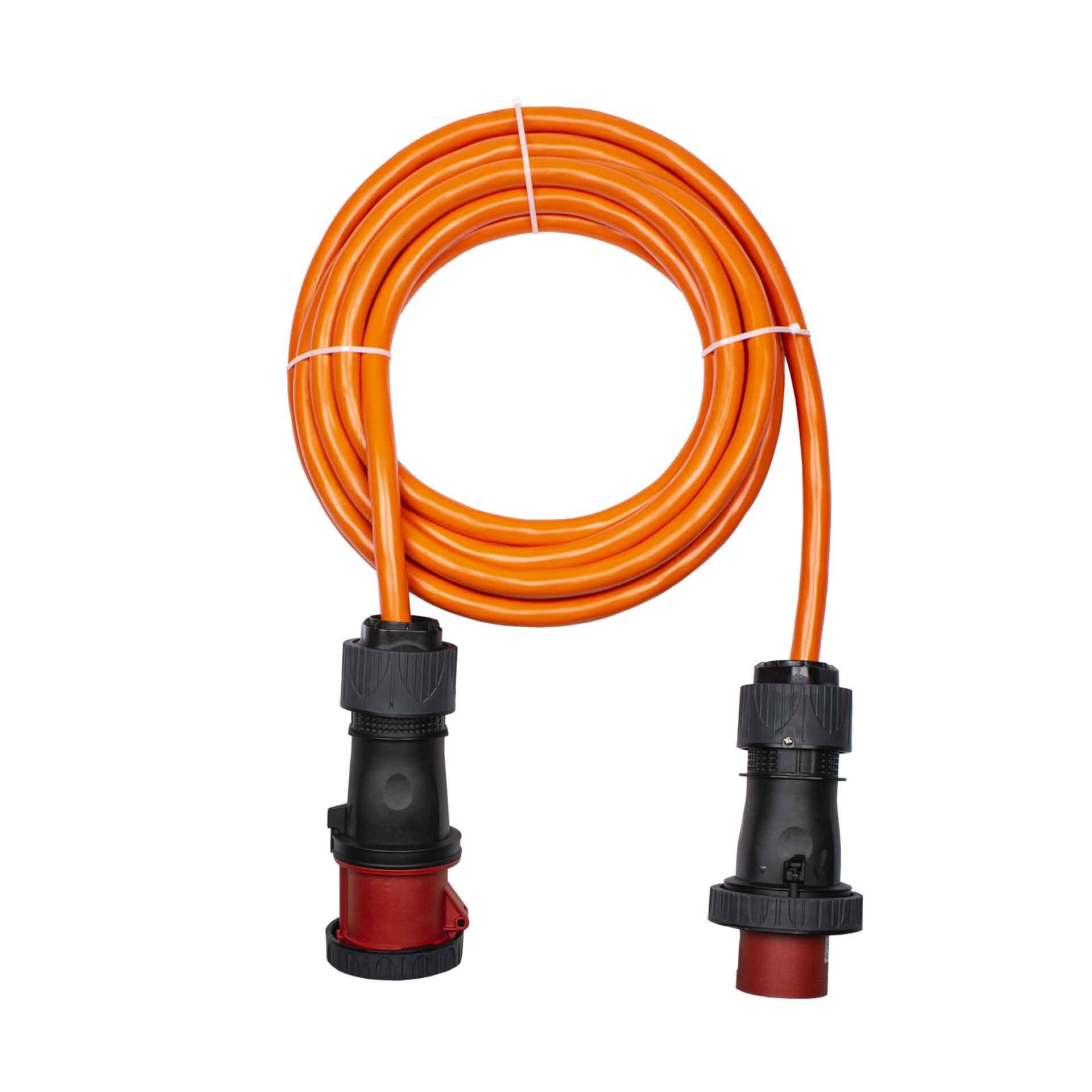 Ralonge CEE 125A 5P 6h IP67, PUR 5x50mm2, longueur 30m