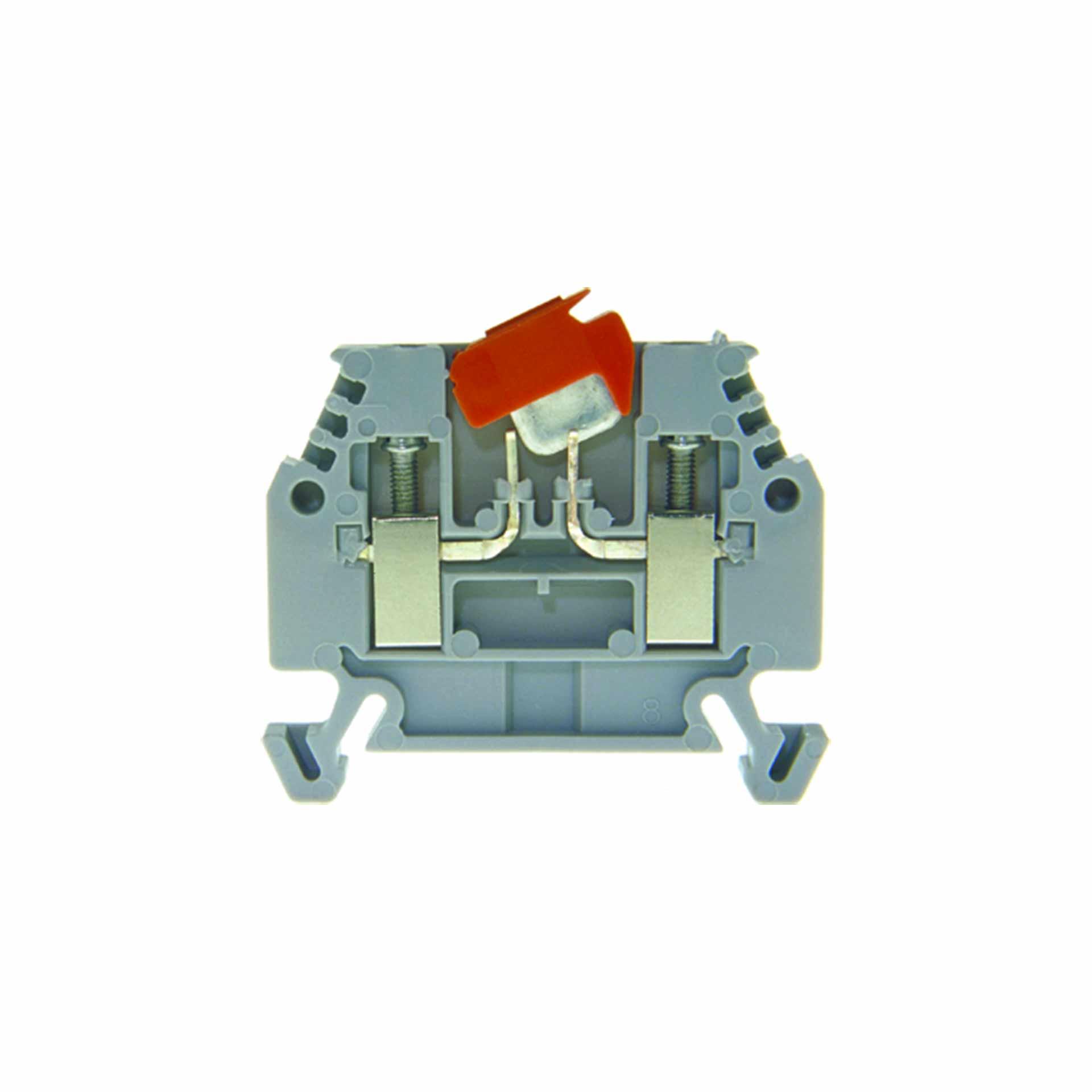 Disconnect blade terminal DIN35 2.5mm², 2-conductor, grey