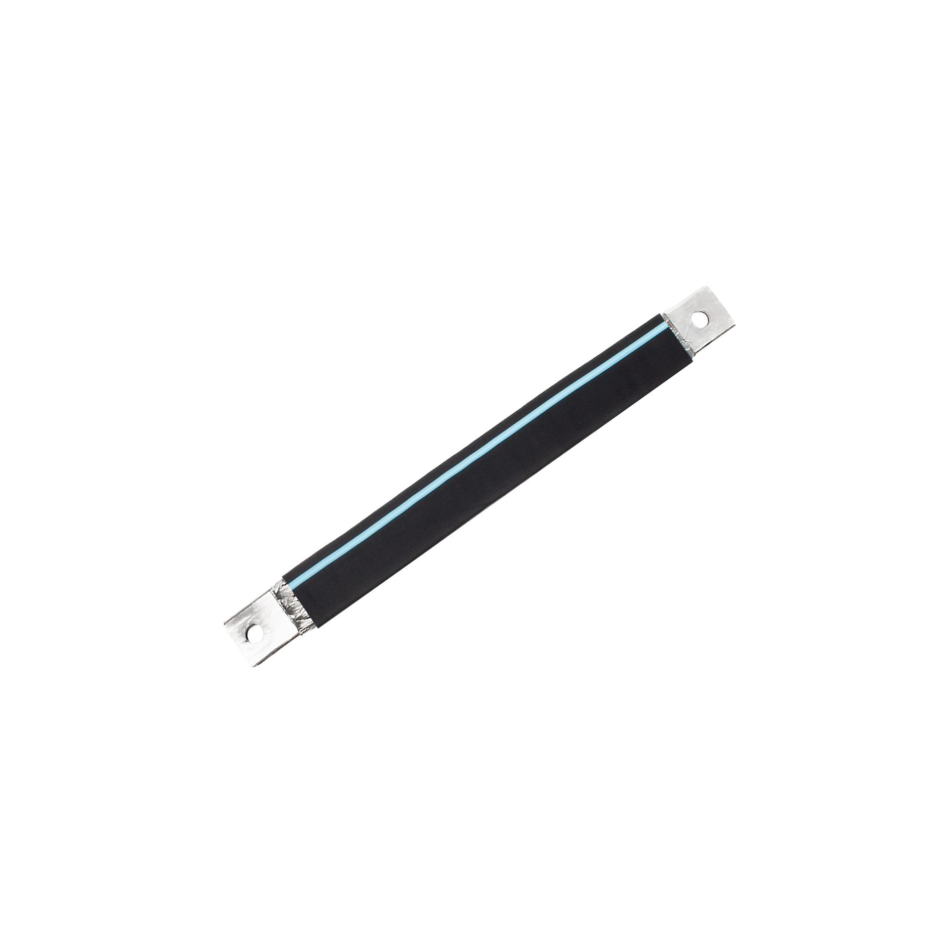 Insulated connection lug made of tinned copper braid "L:630mm" 240mm², 630A, M10 & M12, halogen-free