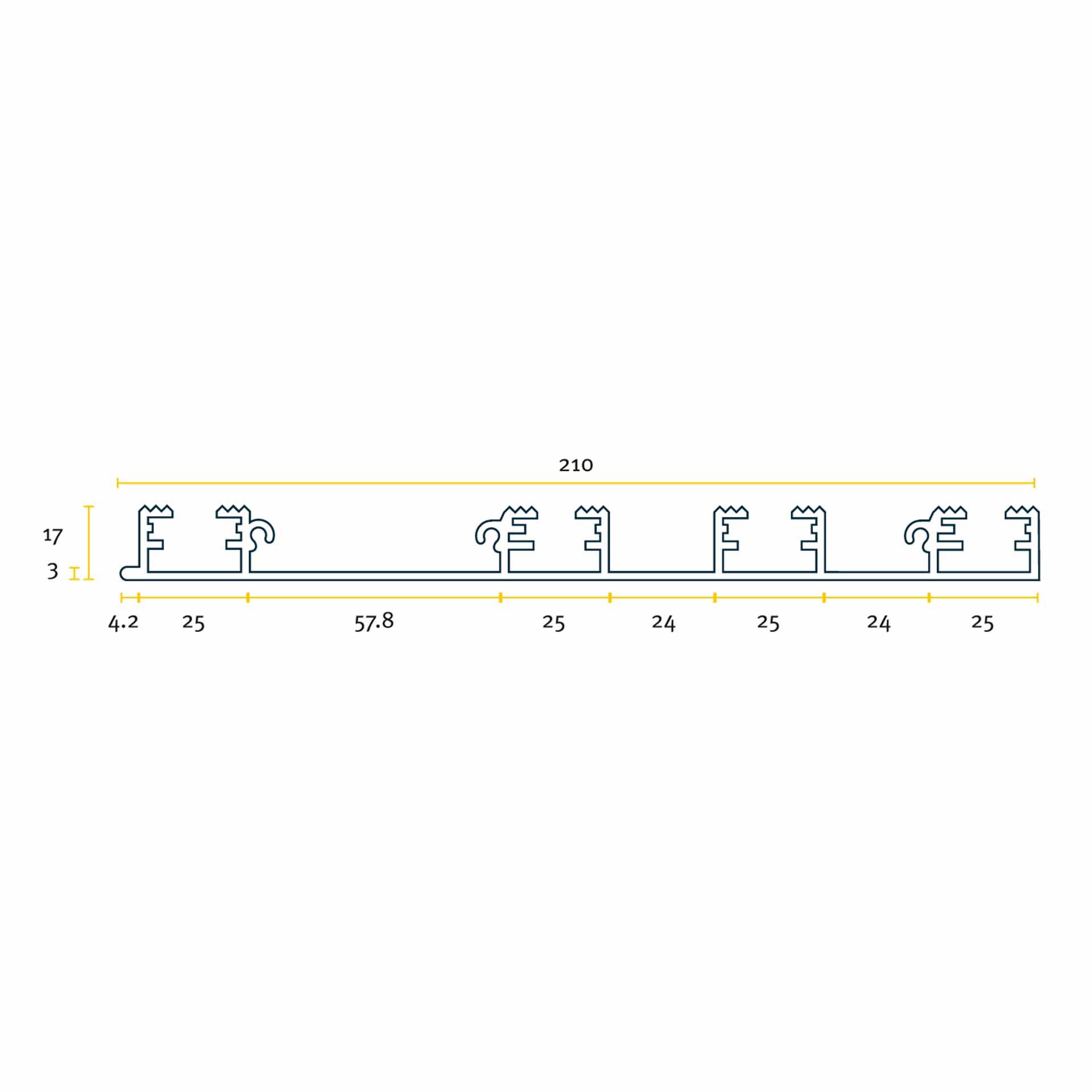 SP 210 side profile