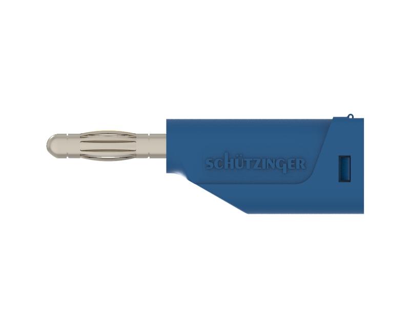 Federkorbstecker ø 4mm, Schraubanschluss 1-2.5mm2, blau