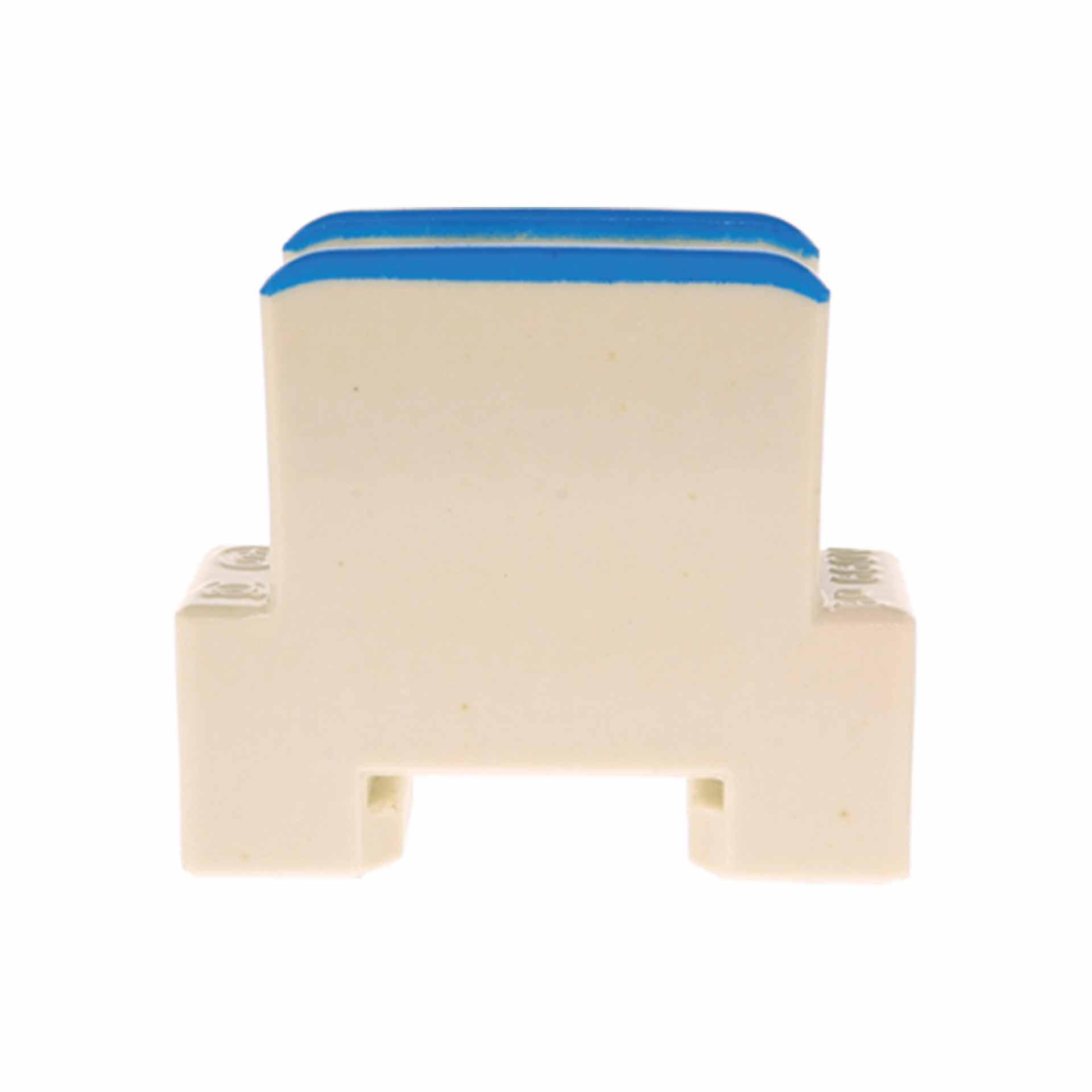 Steatite branch terminal 35mm², 2-conductor, blue