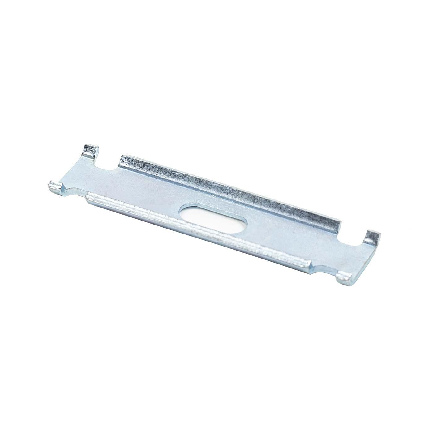 Agrafe de grille Ø 8.5mm, distance 75mm, 90x25x2.5mm Agrafe de grille Ø 8.5mm, distance 75mm, 90x25x2.5mm