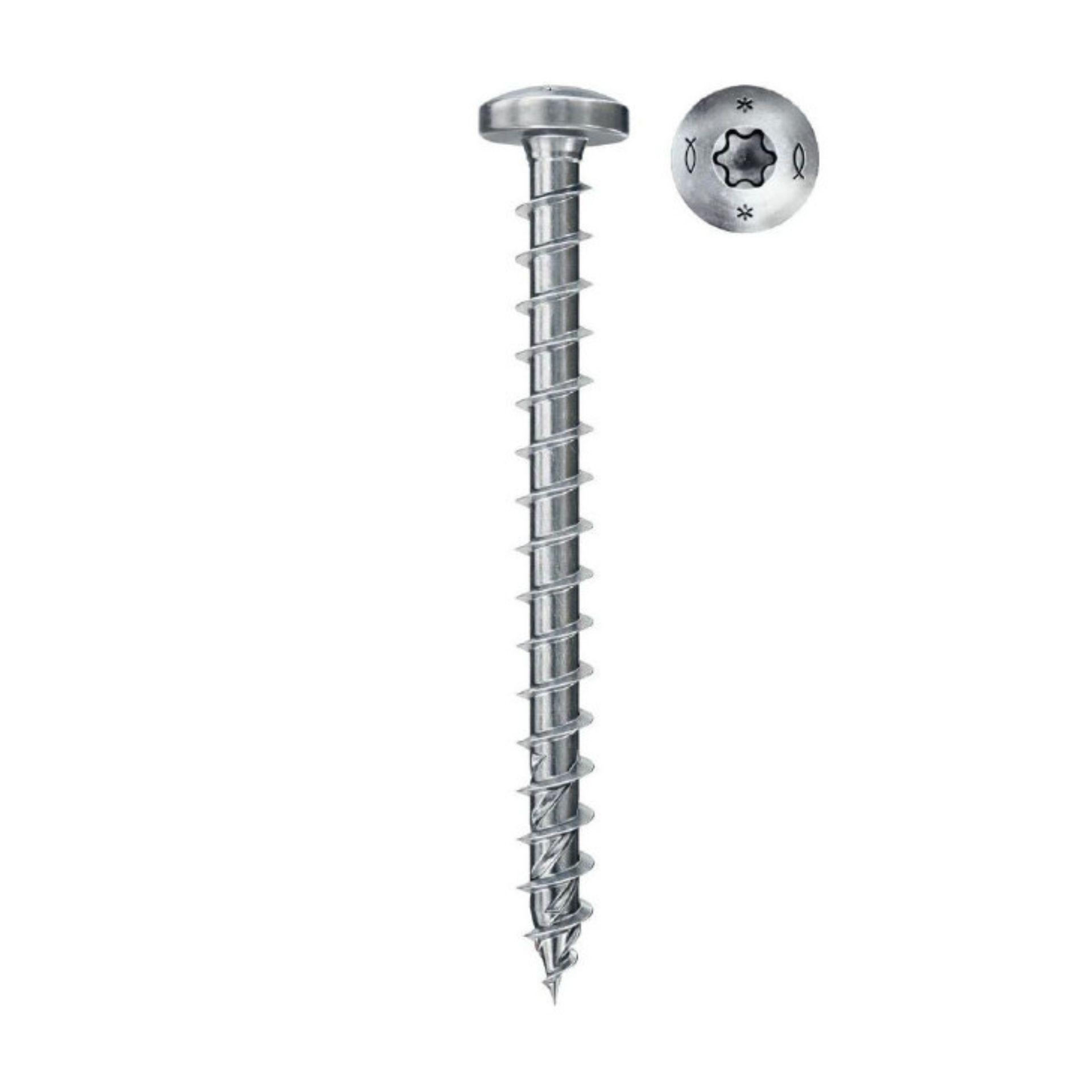 Power-Fast II countersunk chipboard screw T10, galvanised steel 3x16