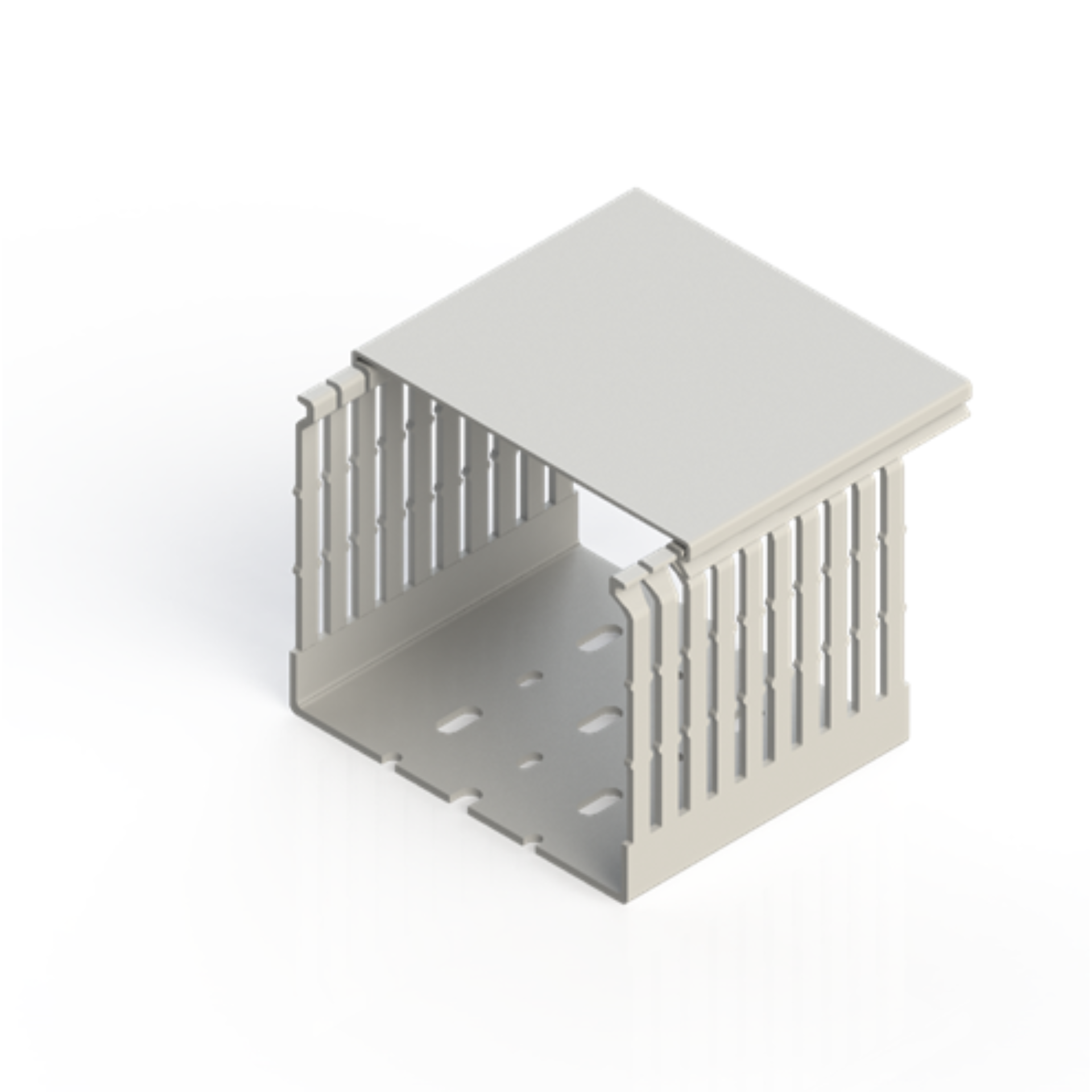 Kabelkanal halogenfrei lichtgrau (VK-GN) / 120x100mm (BxH)