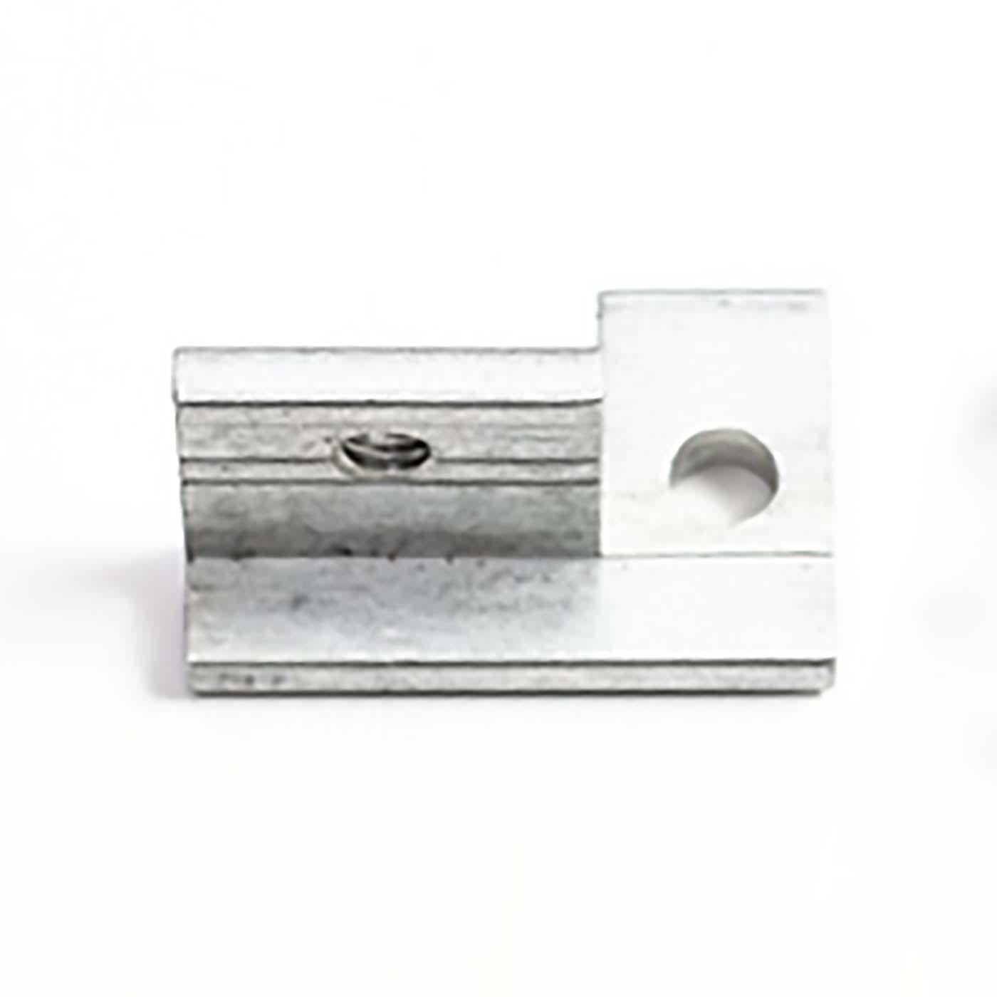 AZ 29S R Bracket right for counter plate profile, Ø 6.5mm / M6, aluminium incl. grid