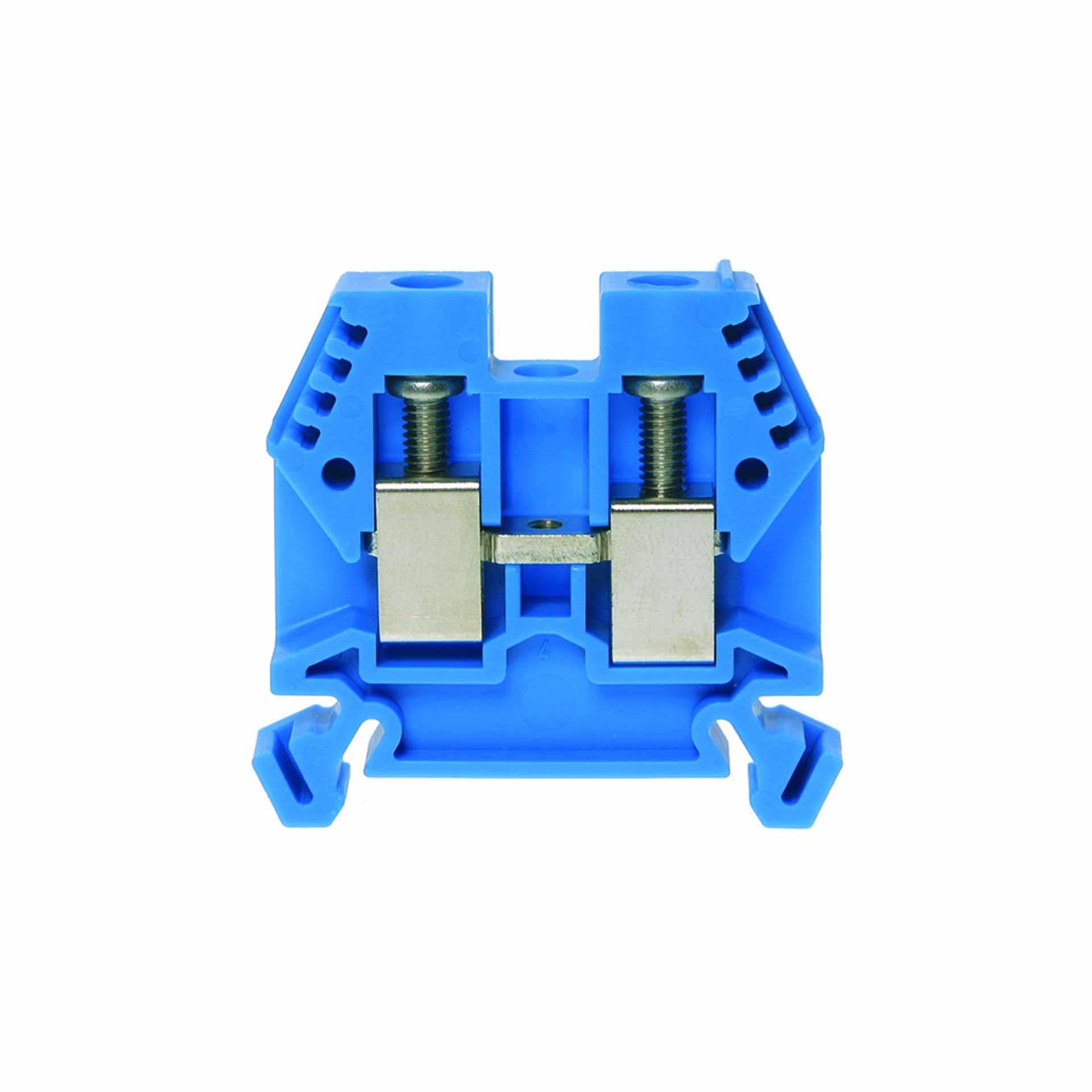 Reihenklemme DIN35 10mm², 2-Leiter, blau