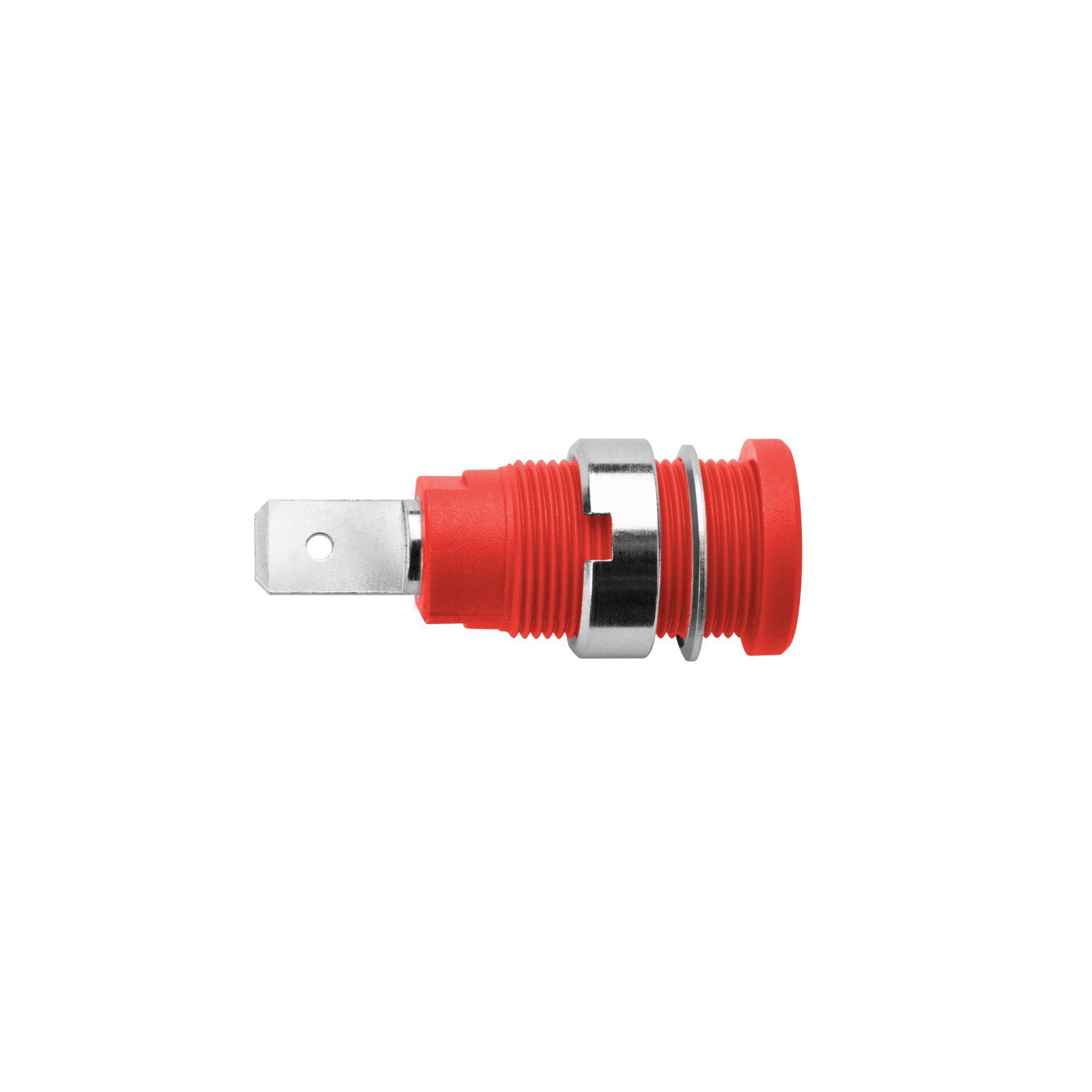 Douille de sécurité encastrée ø 4mm, rouge