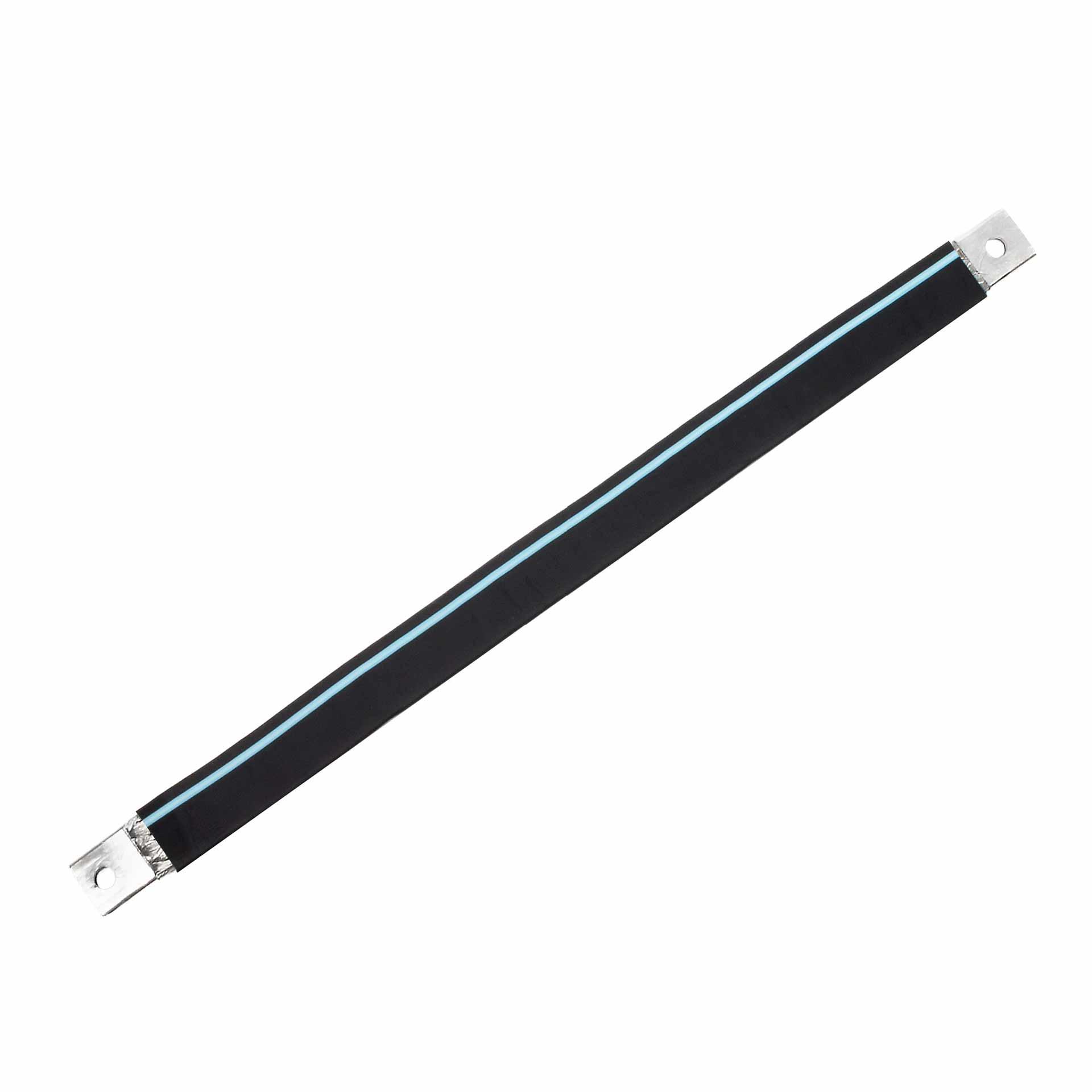 Insulated connection lug made of tinned copper braid "L:1130mm" 240mm², 630A, M10 & M12, halogen-free