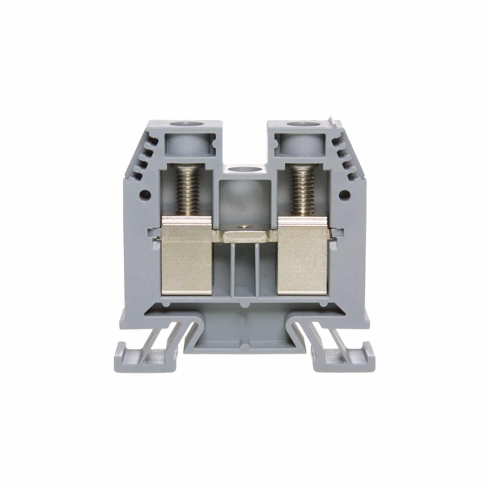Borne DIN35 35mm2, 2-conducteurs, grise