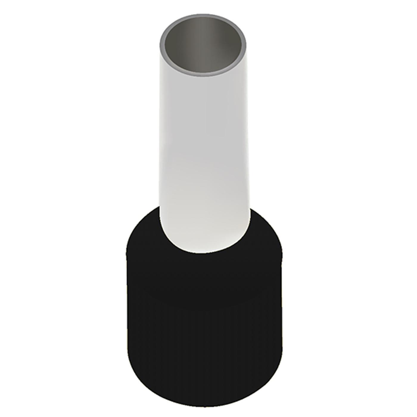 Embouts isolés galvanisés (WE) noir / 6mm² / 18mm Embouts isolés galvanisés (WE) noir / 6mm² / 18mm