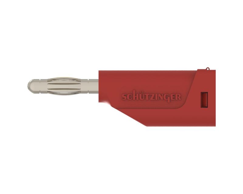 Federkorbstecker ø 4mm, Schraubanschluss 1-2.5mm2, rot