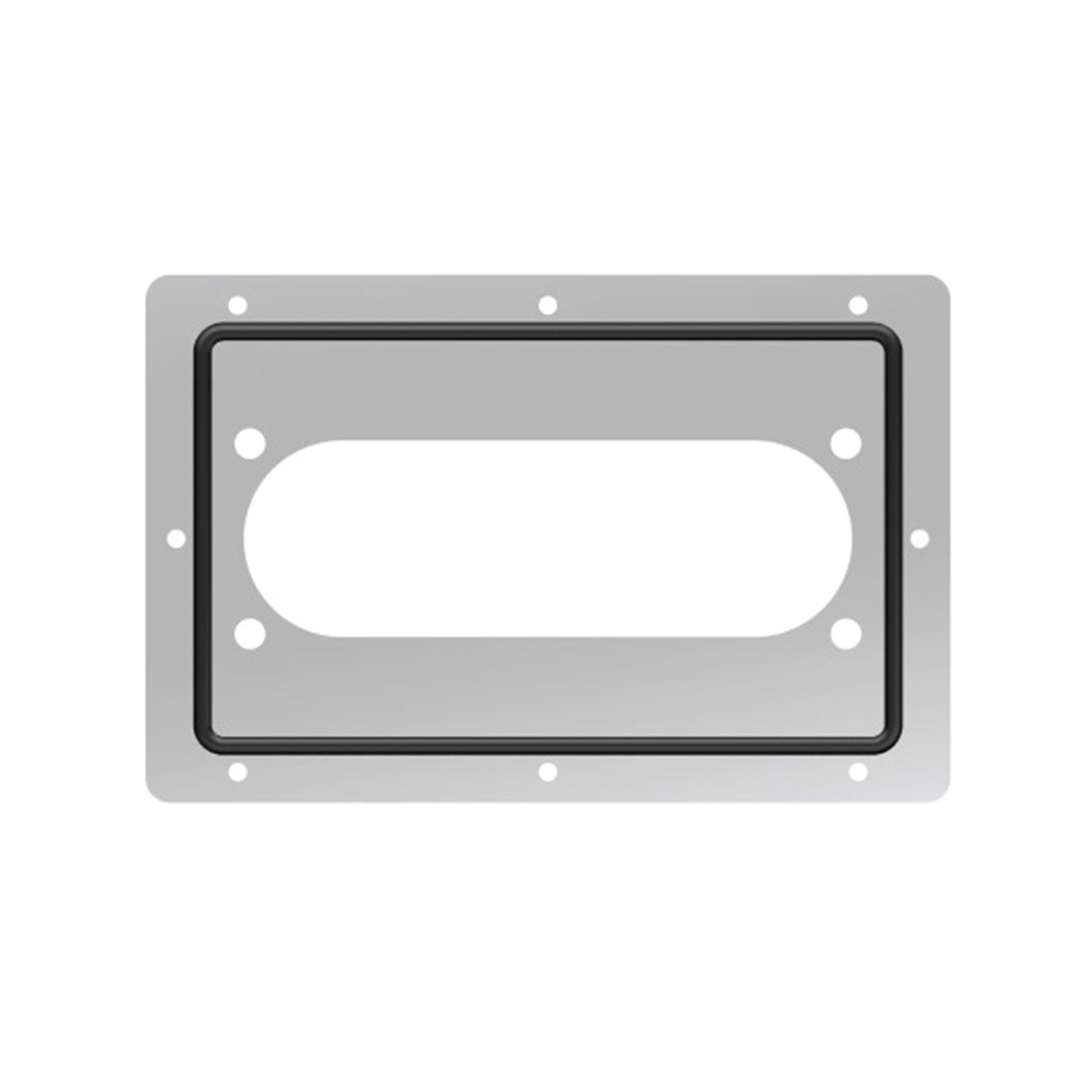 Passe-câble avec découpe ovale LxH 215x125mm, dimensions extérieurese LxH 262x172mm