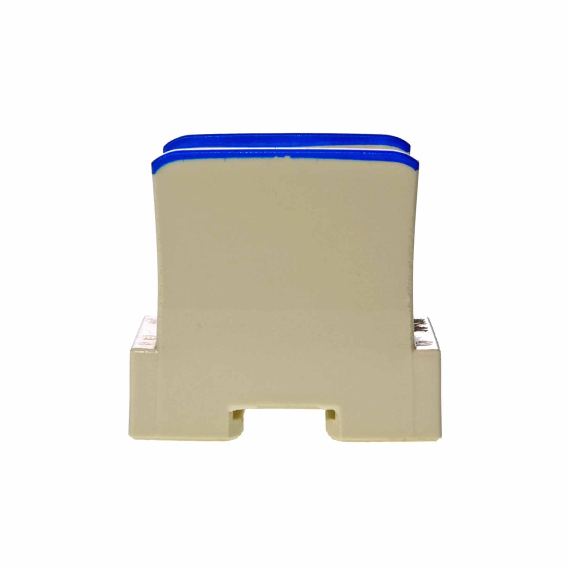 Steatite branch terminal 70mm², 2-conductor, blue