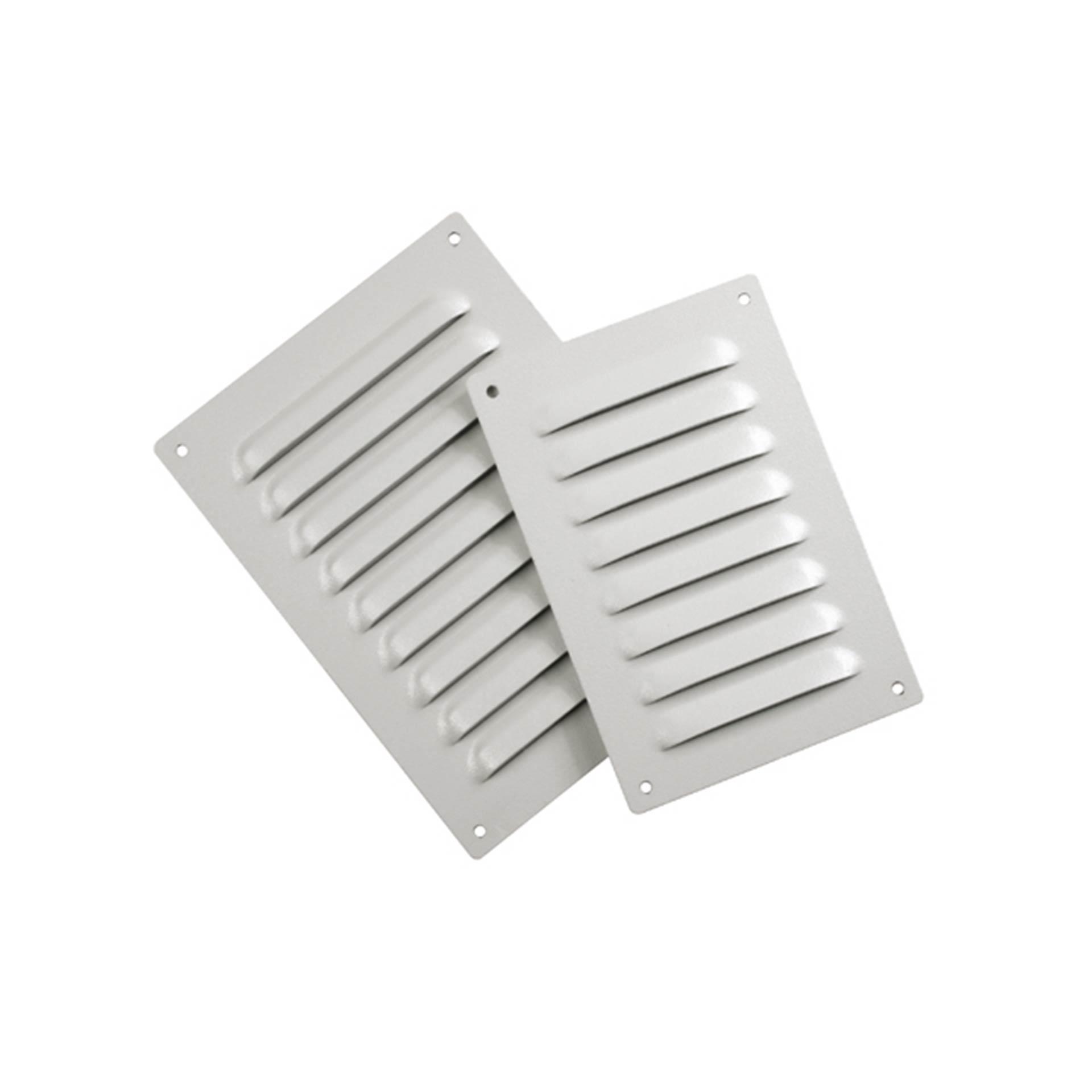 Ventilation grille IP30, RAL7035, WxH 135x167mm, set of 2 Ventilation grille IP30, RAL7035, WxH 135x167mm, set of 2