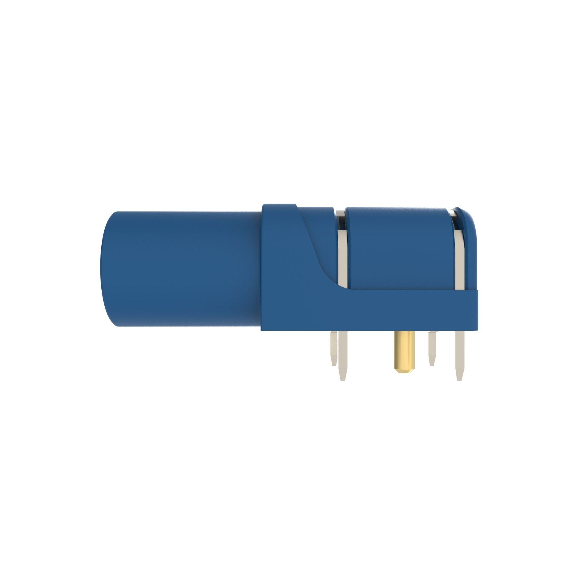 Presa angolare di sicurezza ø 4 mm, blu