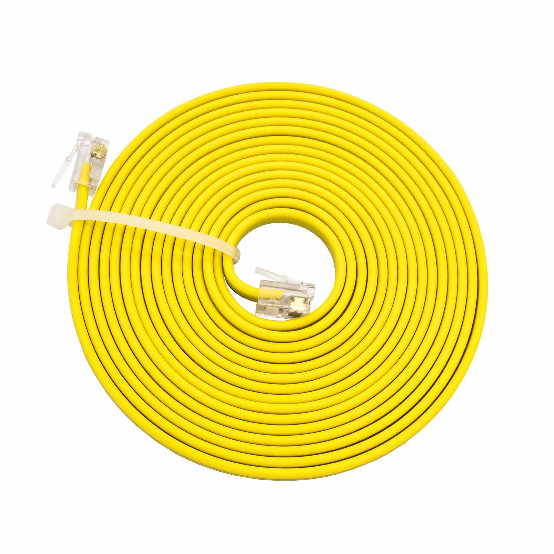 Signal cable / data cable RJ12, 6P6C, 750 mm, Flex-PUR outer sheath yellow