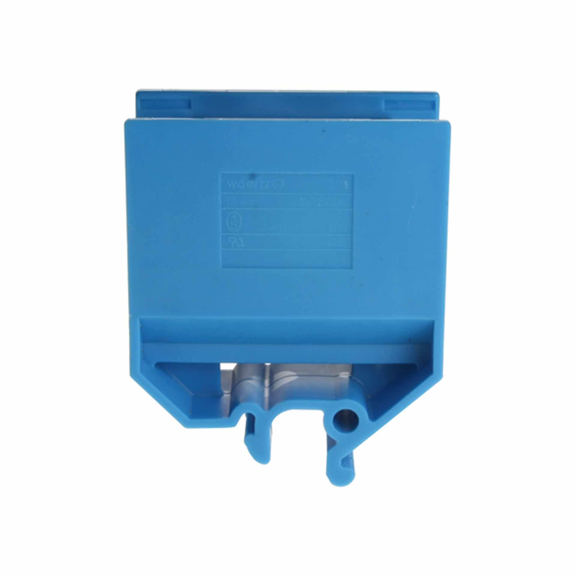 Branch terminal DIN32 70mm², 2-conductor, blue