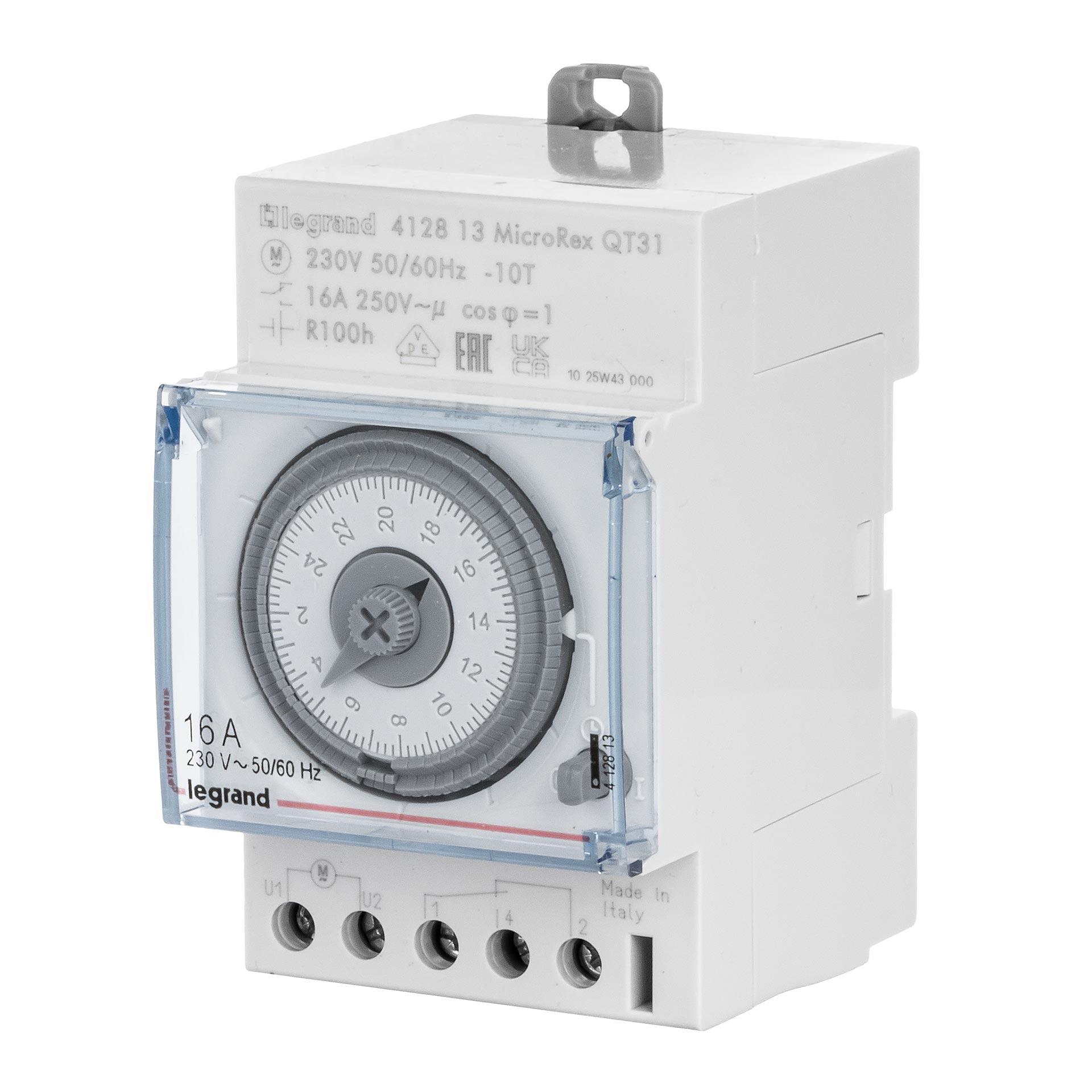 Analoge Tagesschaltuhr 1 Kanal mit Quarzmotor MicroRex QT31