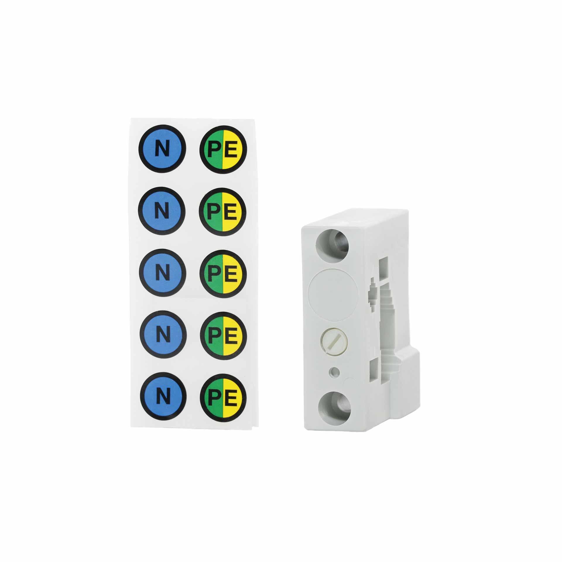 1P Support de jeu de barres pour N ou PE, pour largeur de barres 12, 20 & 30mm (épaisseur : 5-10mm) 1P Support de jeu de barres pour N ou PE, pour largeur de barres 12, 20 & 30mm (épaisseur : 5-10mm)