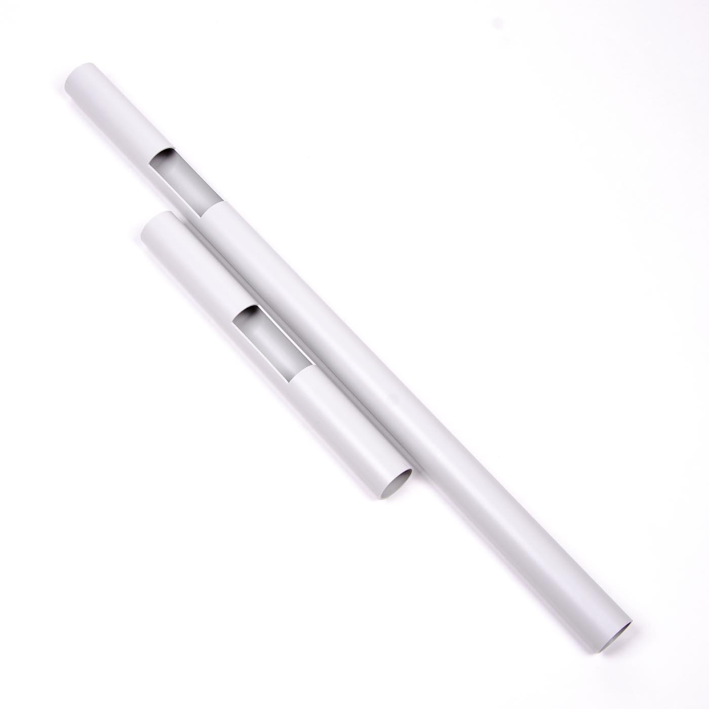 Tubo d50mm, lunghezza 85cm, centro di taglio 22,5cm, senza alogeni