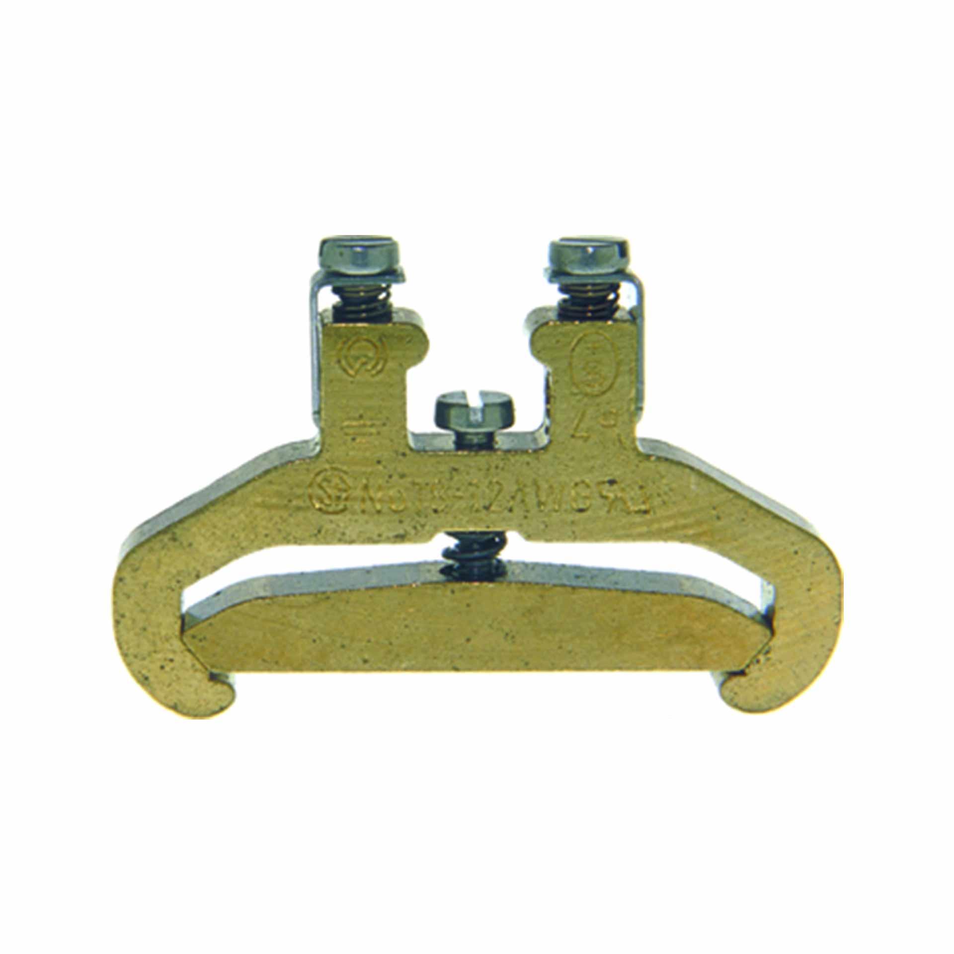 Morsetto per conduttore di protezione DIN35, 4 mm², a 2 conduttori, nudo Morsetto per conduttore di protezione DIN35, 4 mm², a 2 conduttori, nudo