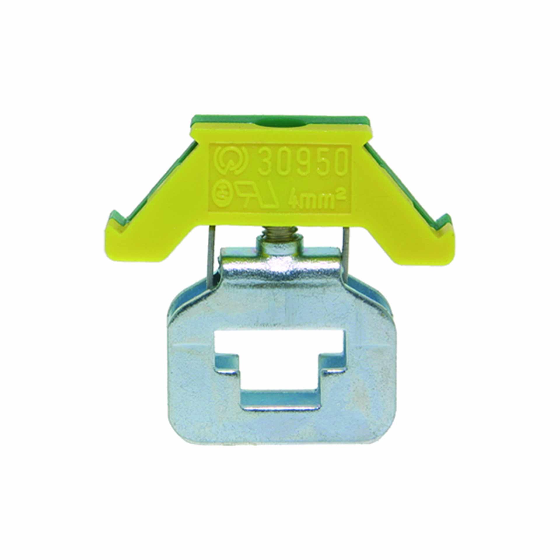 Busbar terminal 4mm² green-yellow