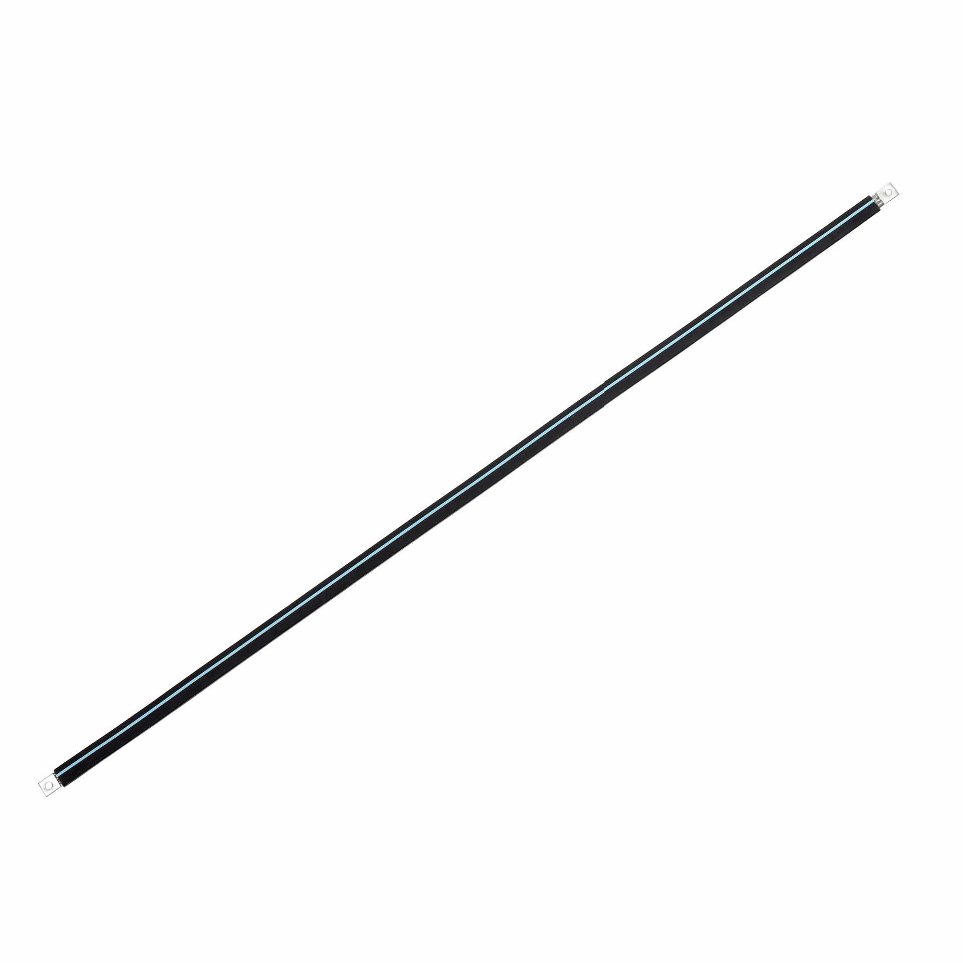 Insulated connection lug made of tinned copper braid L:1130mm 50mm2, 250A, 2x M10, halogen-free
