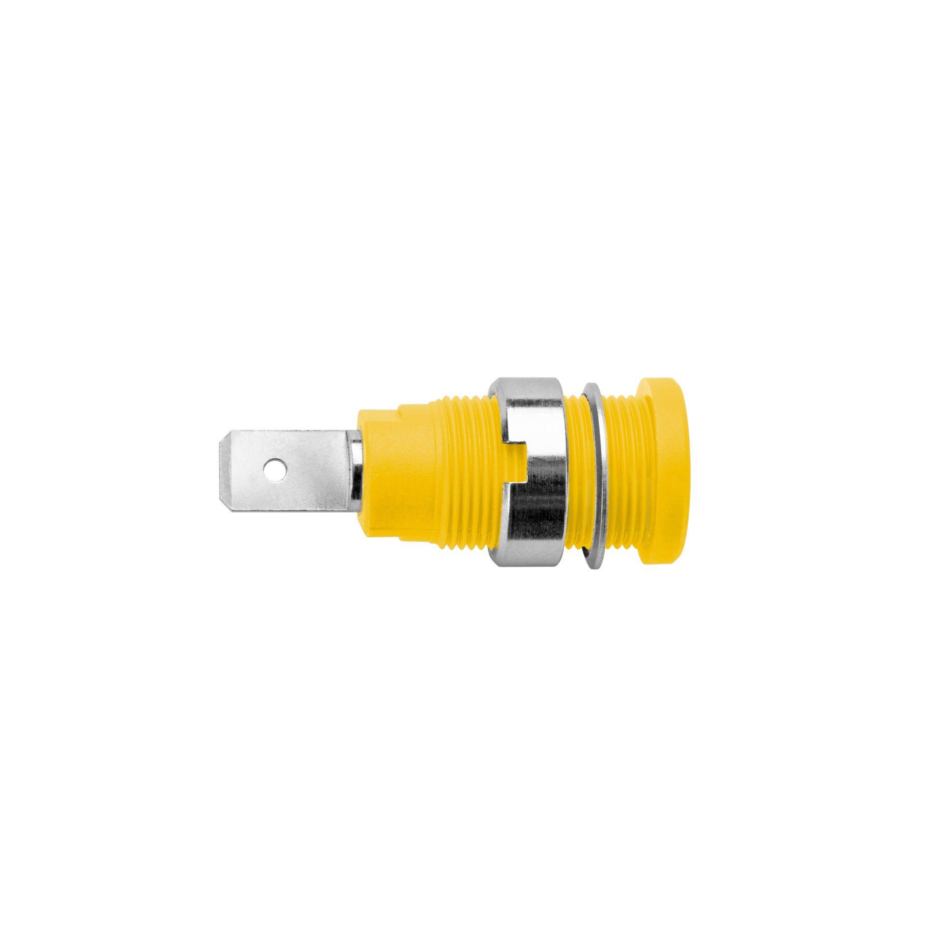 Presa di sicurezza integrata ø 4 mm, verde-giallo