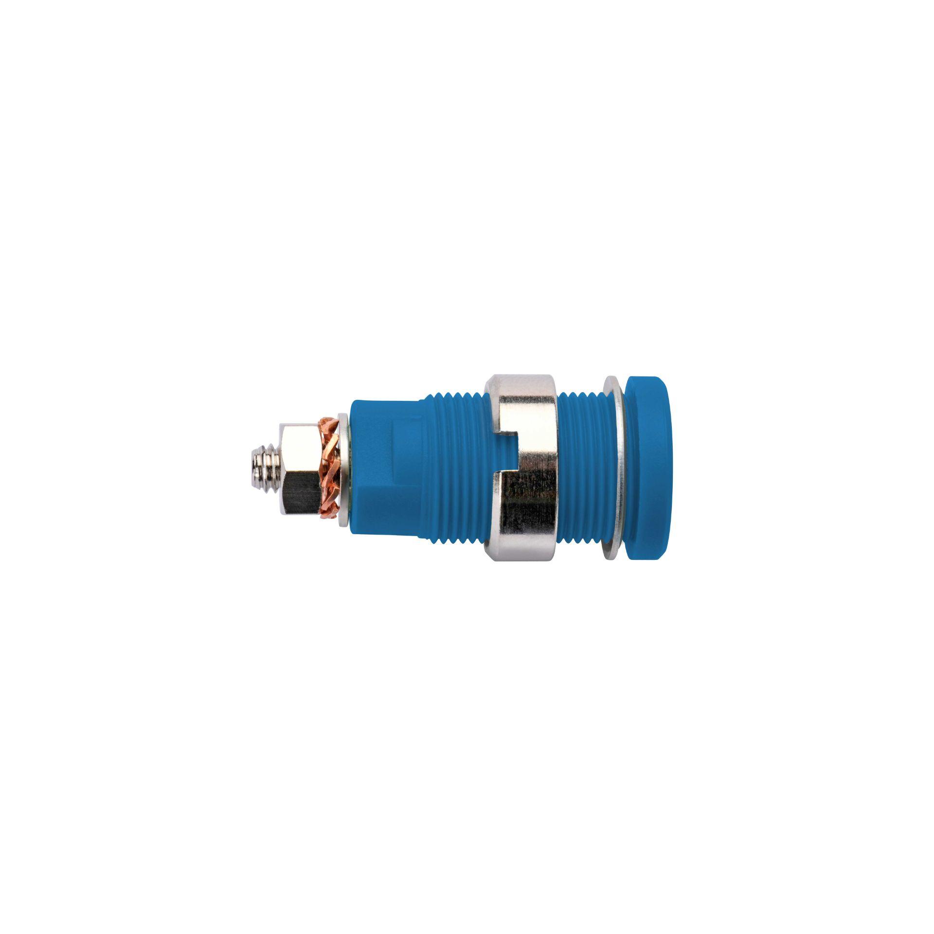 Sicherheits-Einbaubuchse ø 4mm, blau