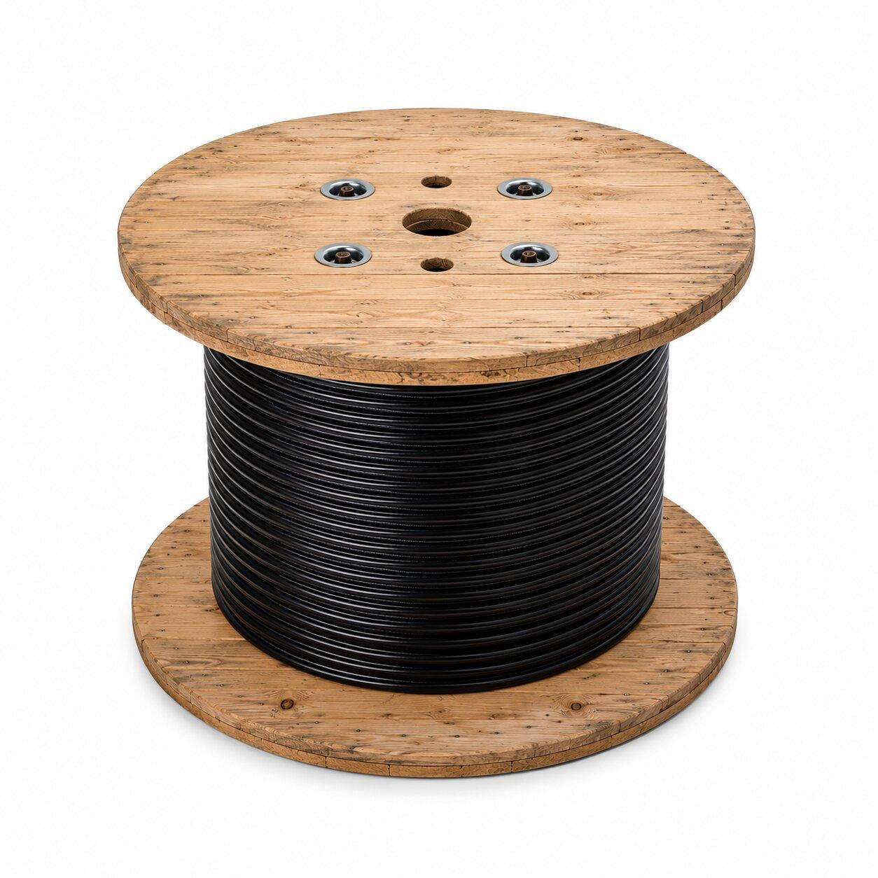 Hochspannungslitze verzinnt NSHXAFÖ 1.8/3kV, 240mm2, halogenfrei, schwarz, Holzbobine à 100m