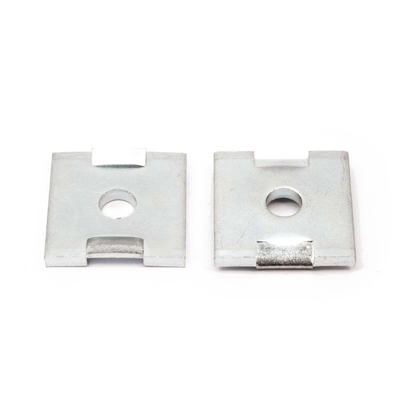 AZ 9 Plaque perforée en acier 25x25x3mm, Ø 6.5mm AZ 9 Plaque perforée en acier 25x25x3mm, Ø 6.5mm