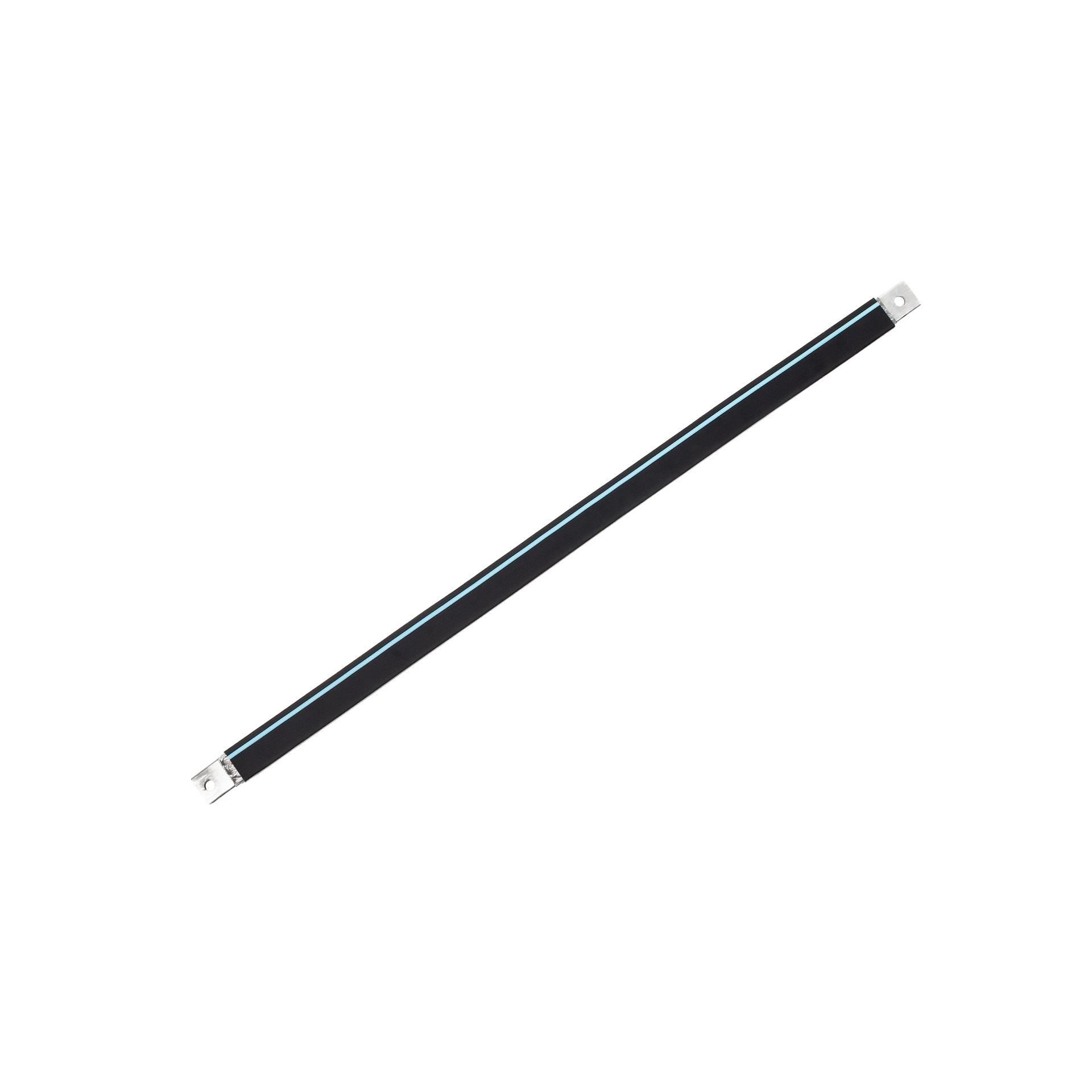 Insulated connection lug made of tinned copper braid "L:730mm" 120mm², 400A, M10 & M10, halogen-free