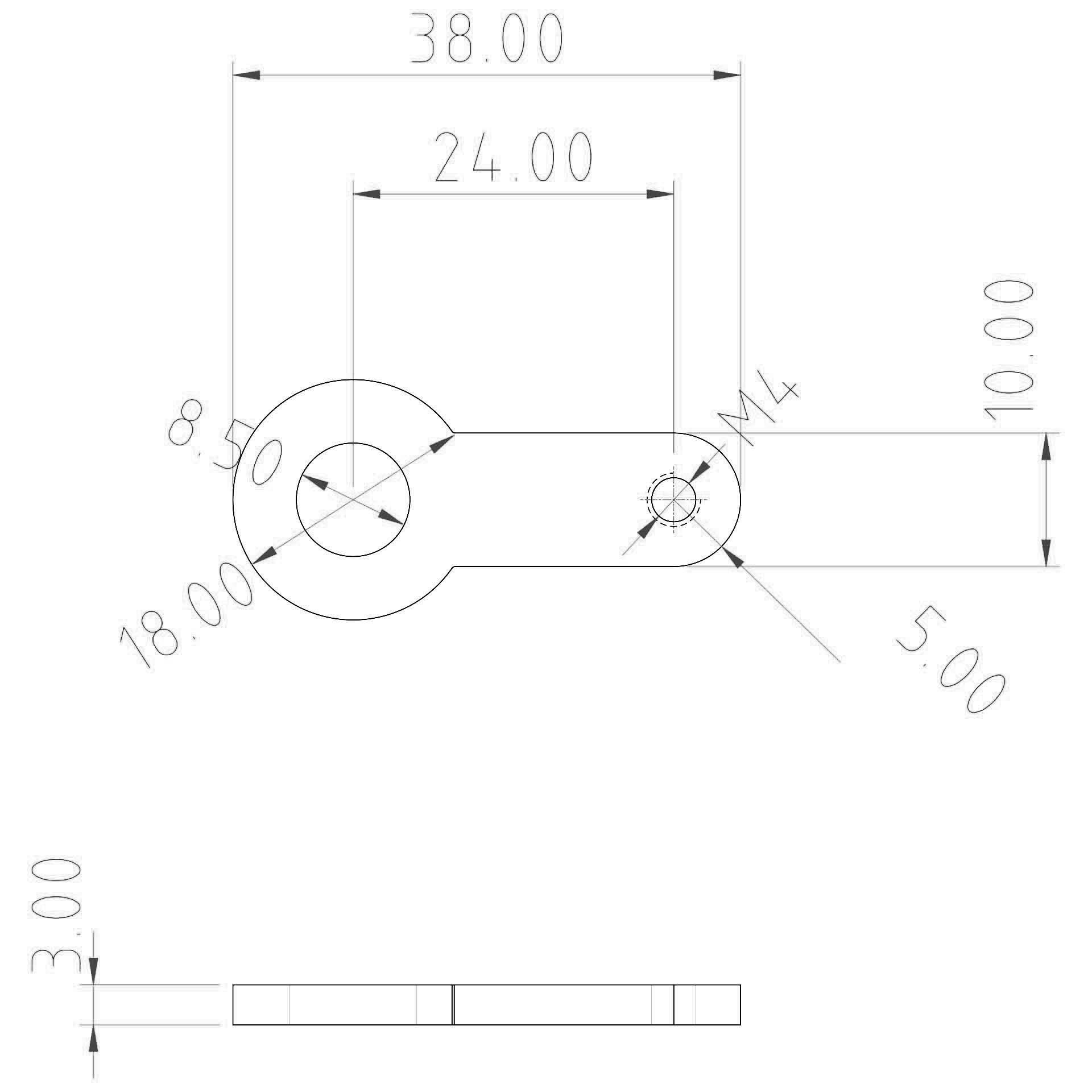 Voltage connection lug small M8, nickel-plated brass