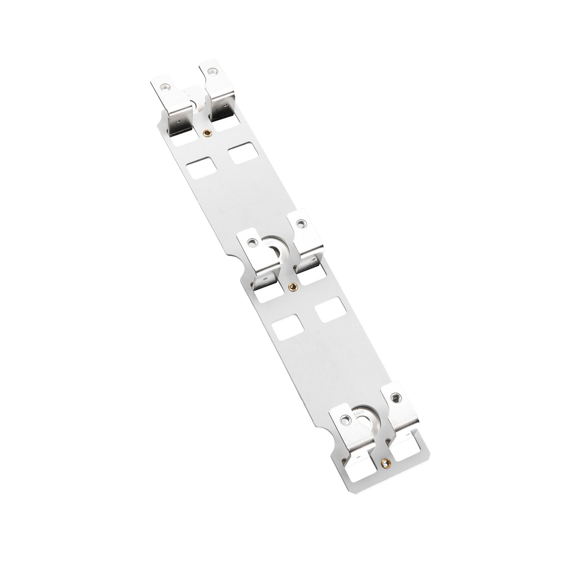 Double adapter for height compensation when installing size 00/185 flat version next to size 1-3