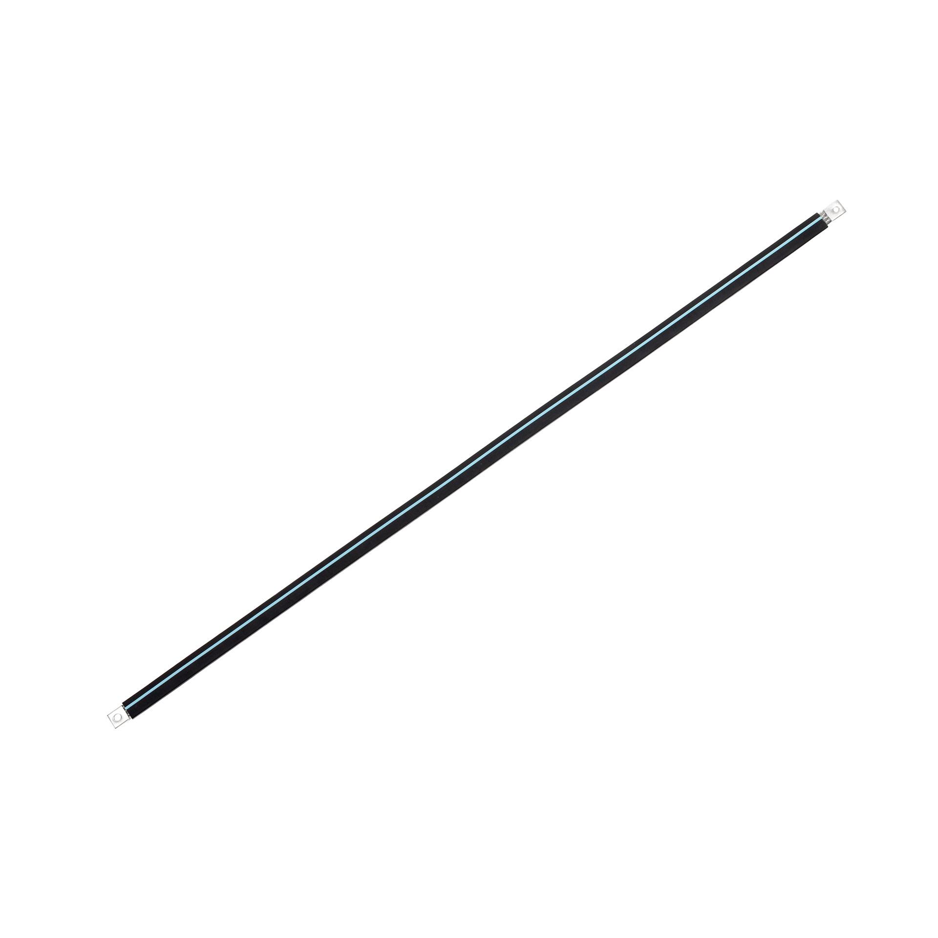 Insulated connection lug made of tinned copper braid "L:930mm" 50mm2, 250A, 2x M10, halogen-free