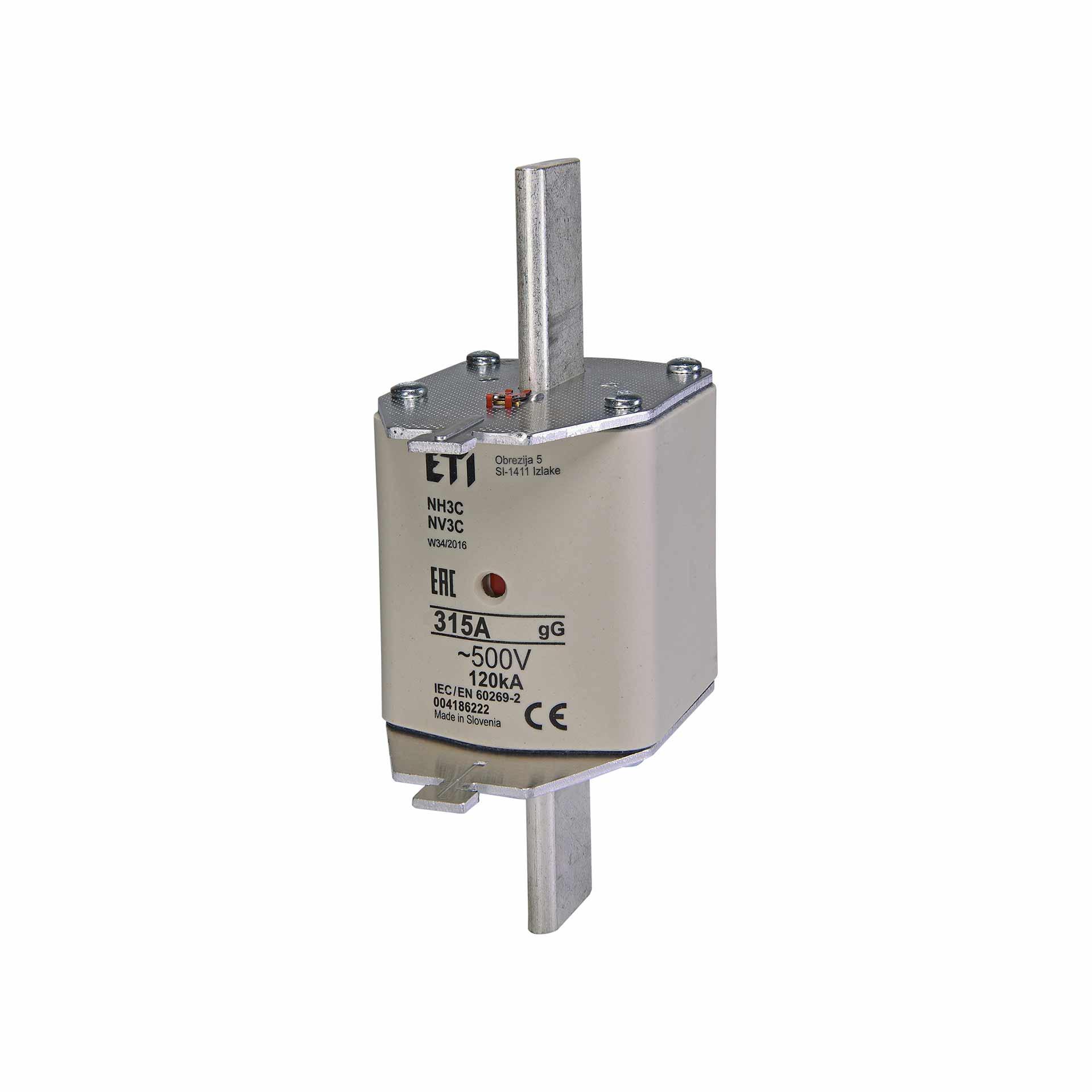 NH fuse size 3 315A, characteristic gL-gG 500V