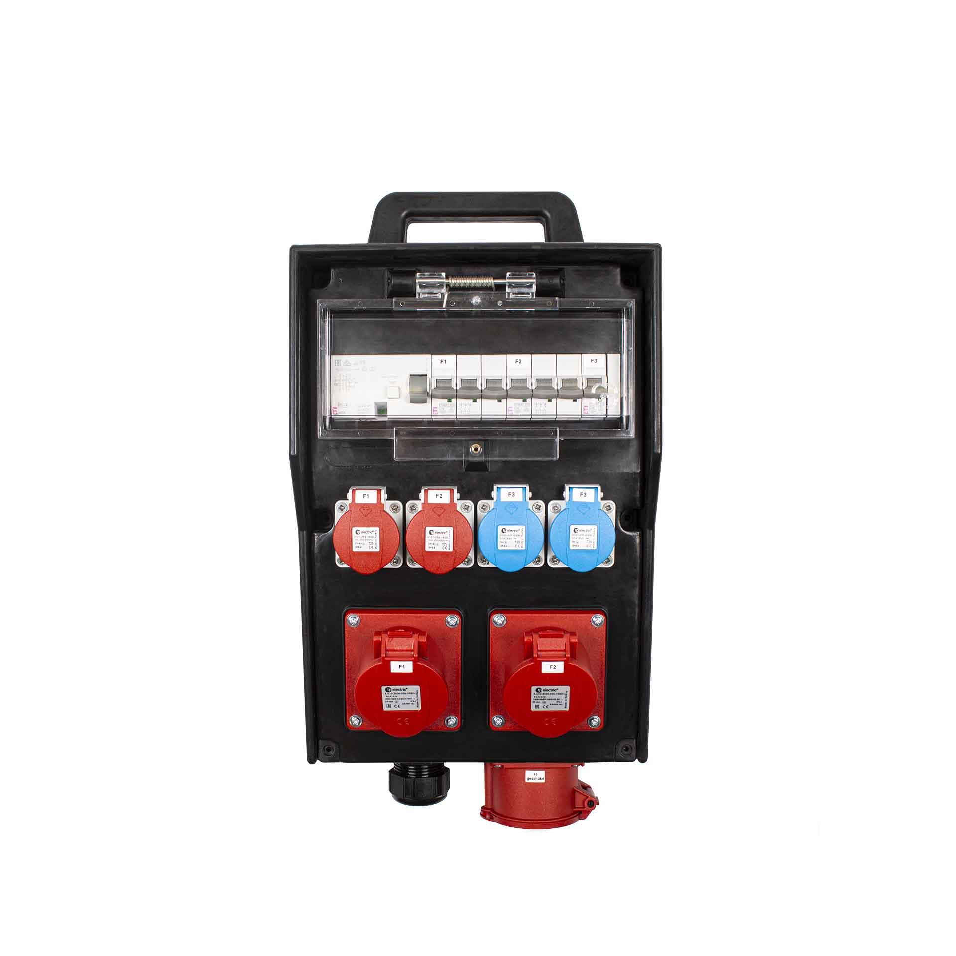 Hard rubber site power distributor 261S-07 32A