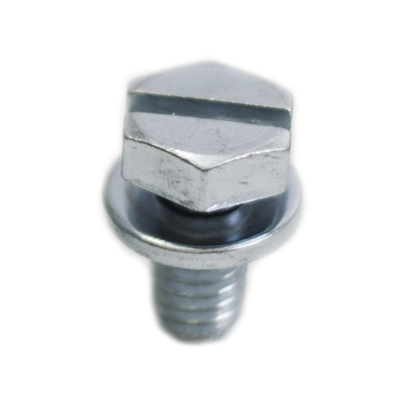 Vis fendue à 6 pans avec rondelle de sureté M6x12mm Vis fendue à 6 pans avec rondelle de sureté M6x12mm