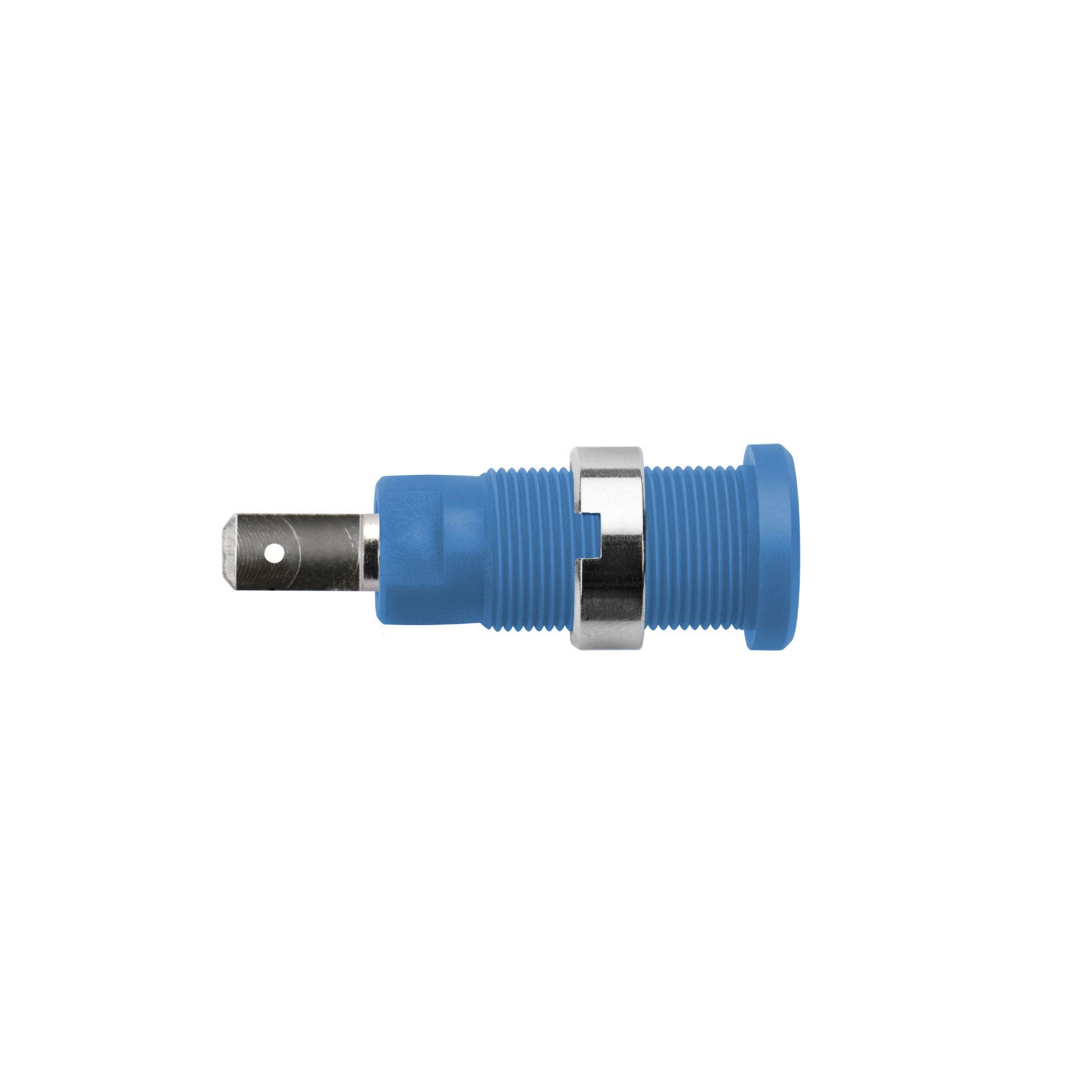 Sicherheits-Einbaubuchse ø 4mm, blau